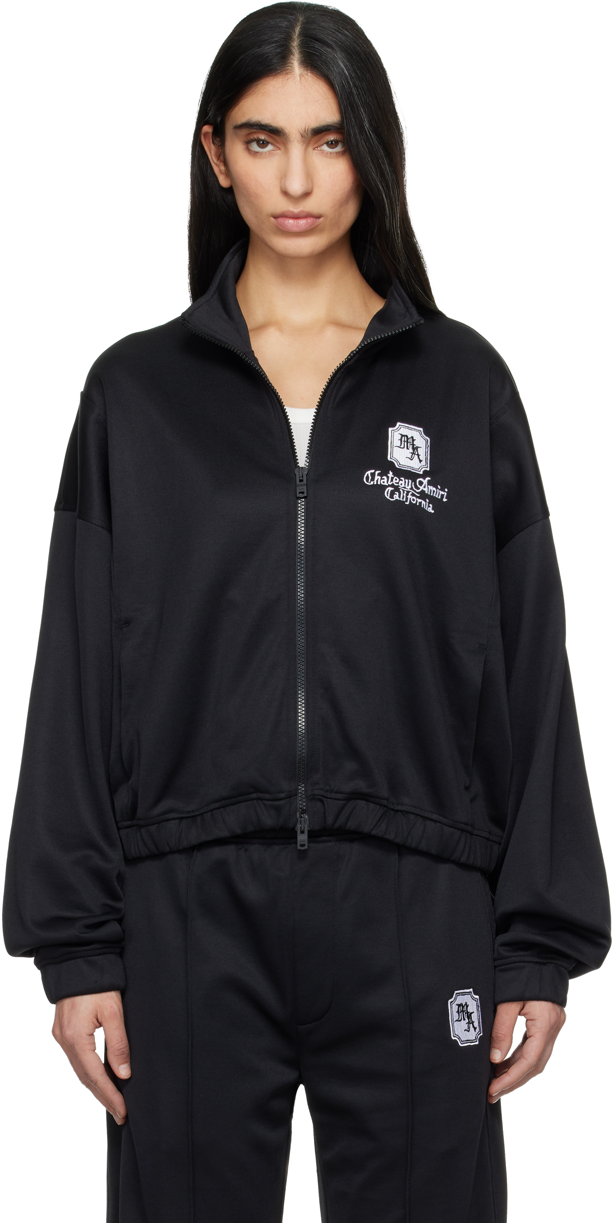 AMIRI Black 'MA Chateau' Track Jacket