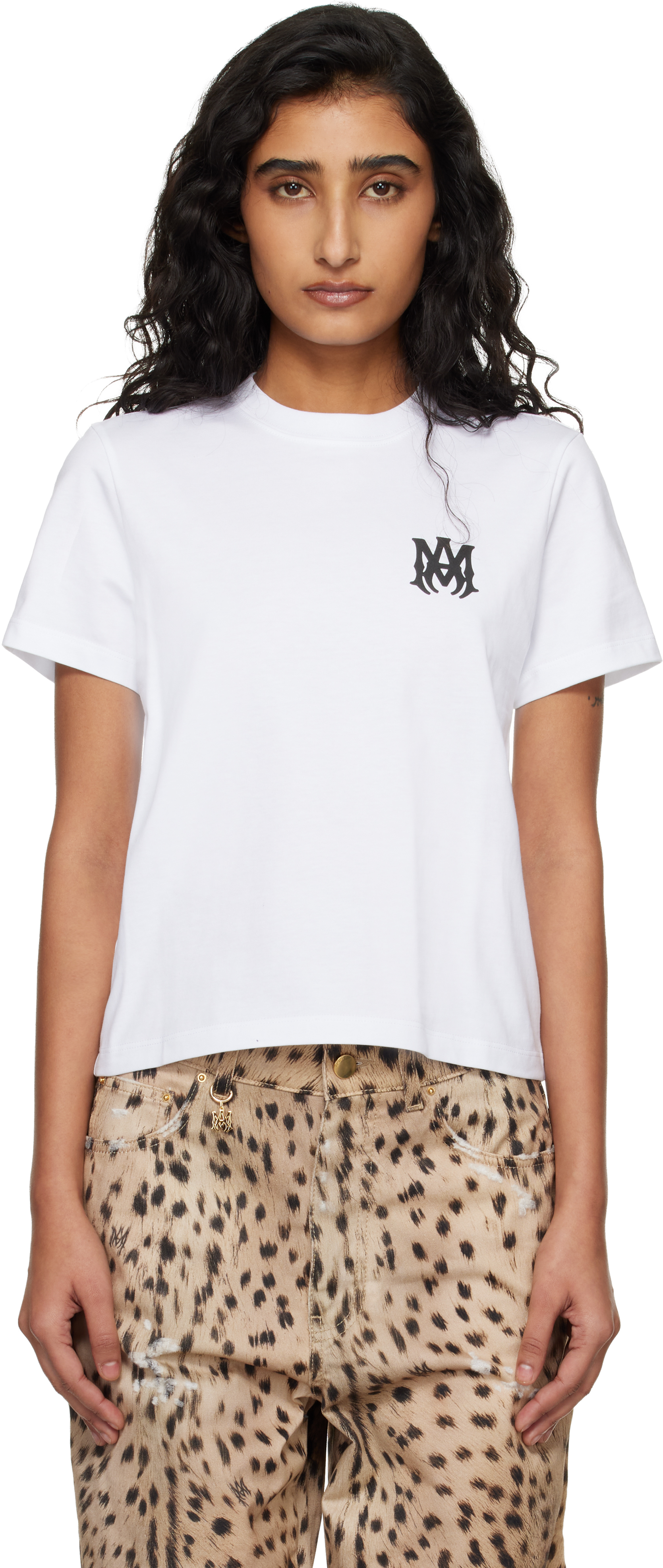 AMIRI: White MA Core Logo T-shirt | SSENSE