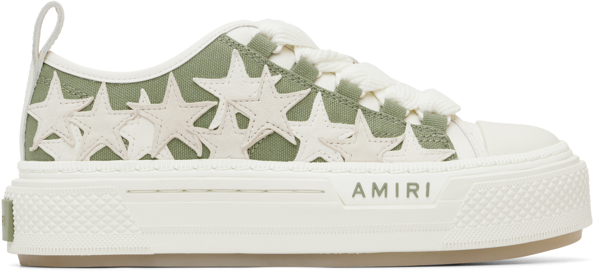 Green Stars Court Low Sneakers by AMIRI on Sale