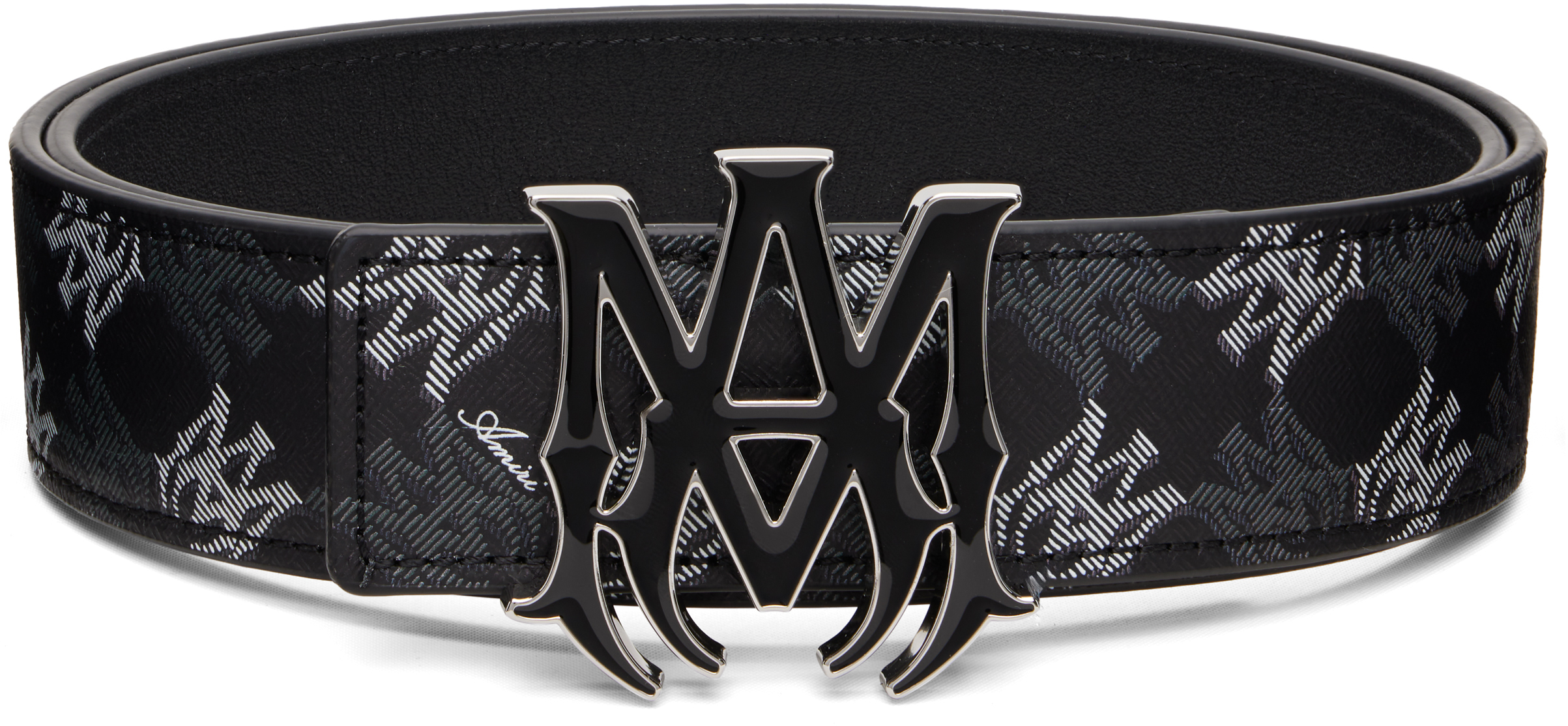 AMIRI: Black MA Quad 4cm Belt | SSENSE