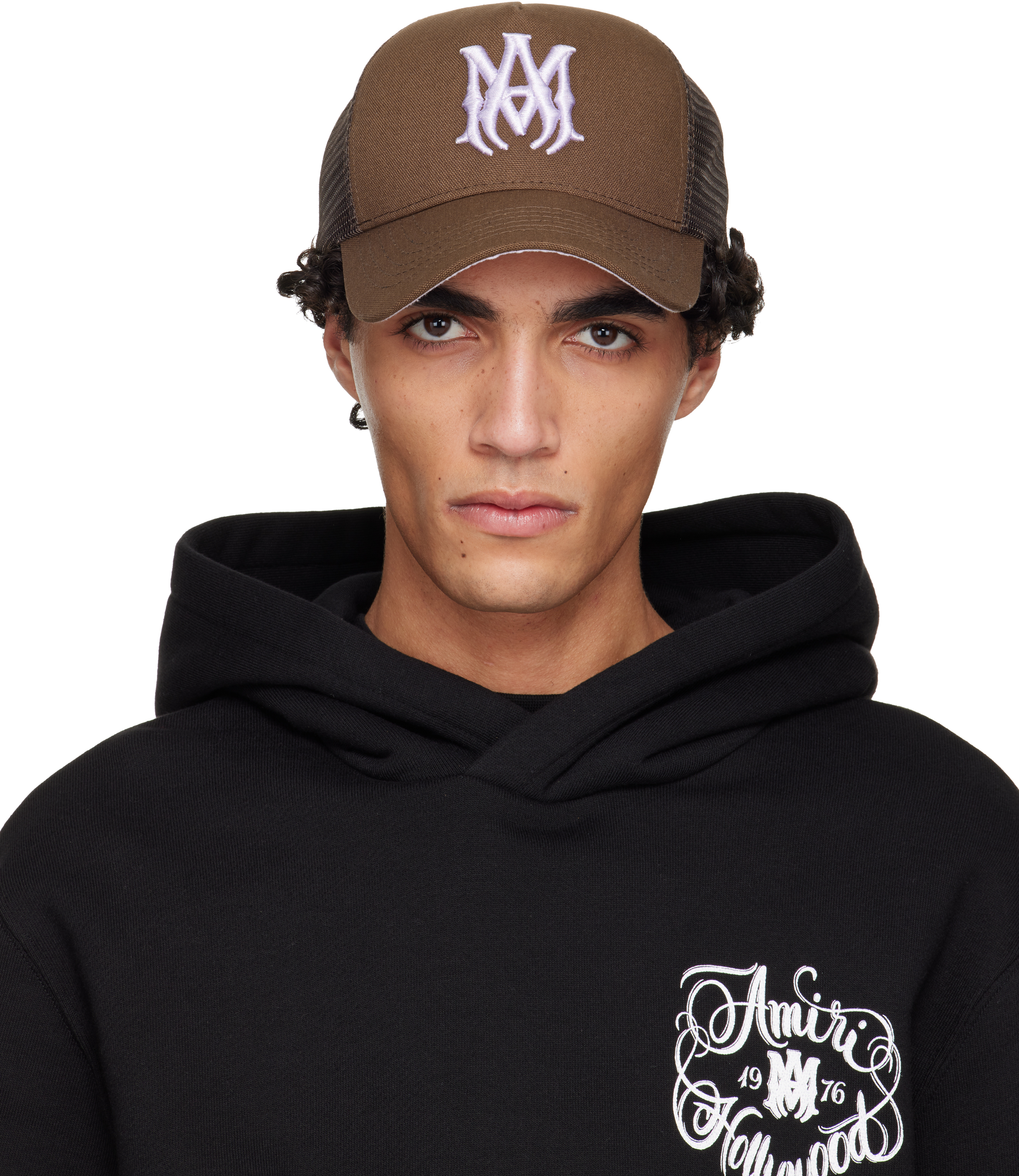 AMIRI: ブラウン MA トラッカーキャップ | SSENSE 日本