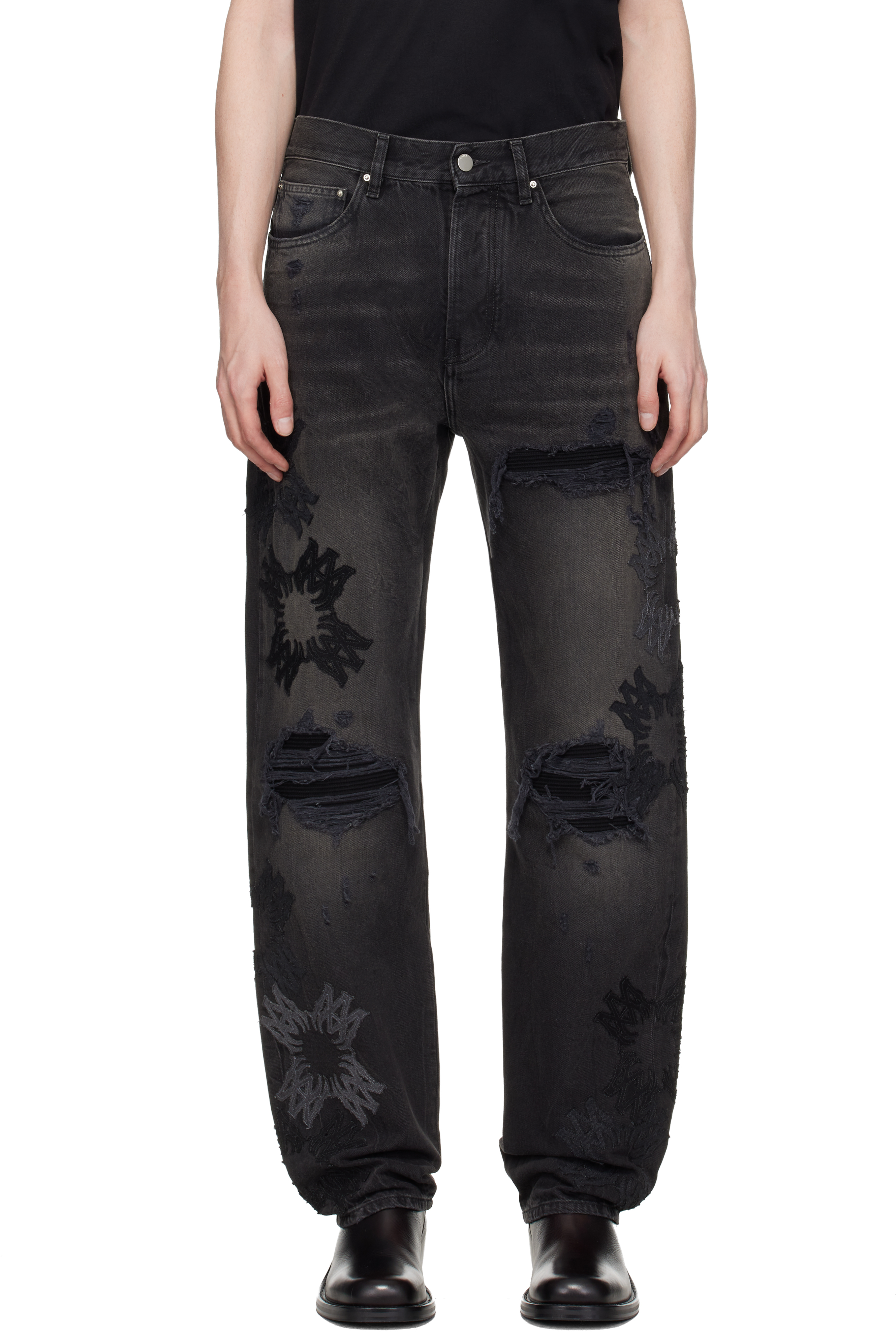 Black MA Quad MX1 Straight Jeans by AMIRI on Sale