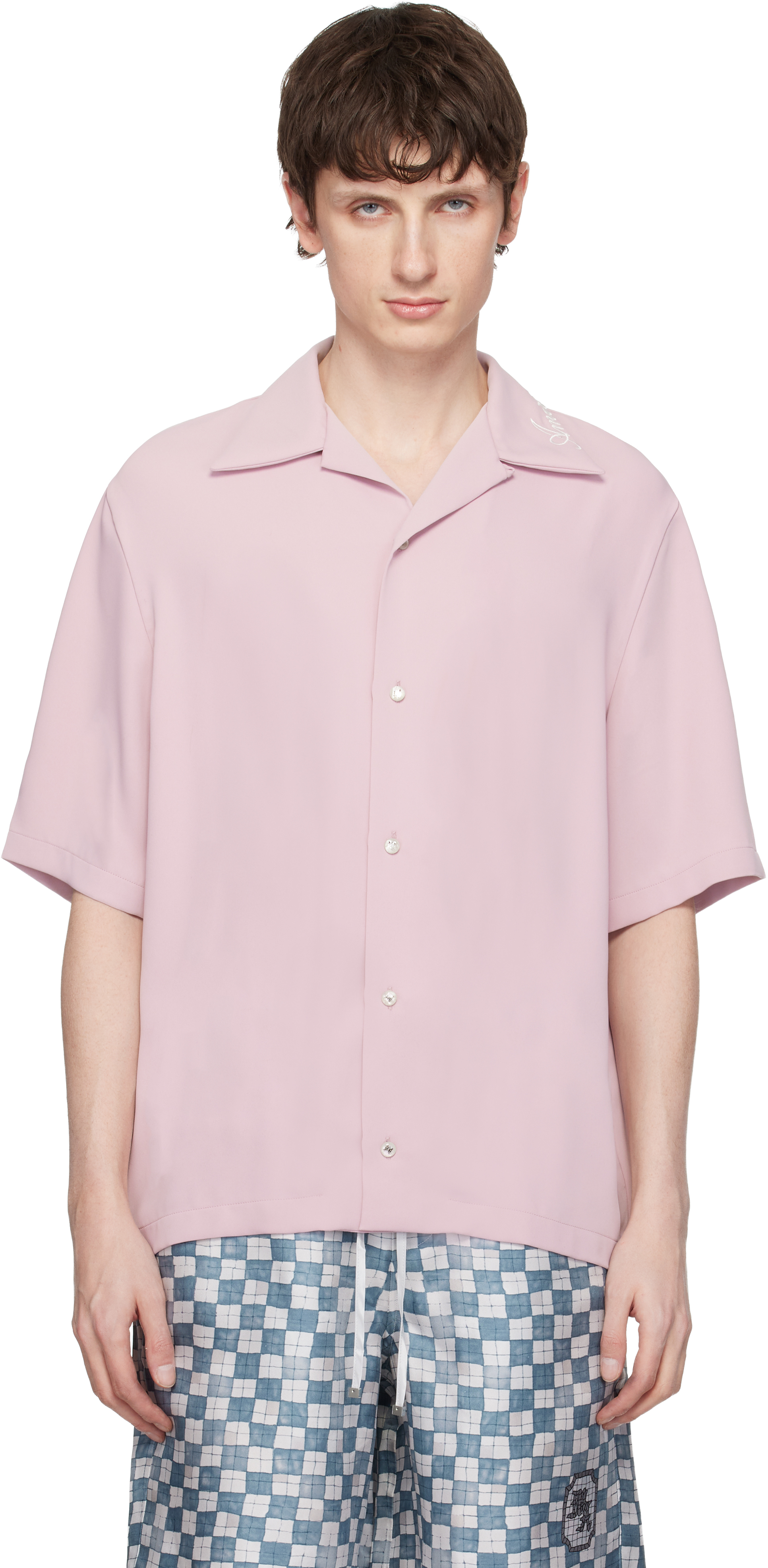 Pink 'Amiri' Camp Shirt