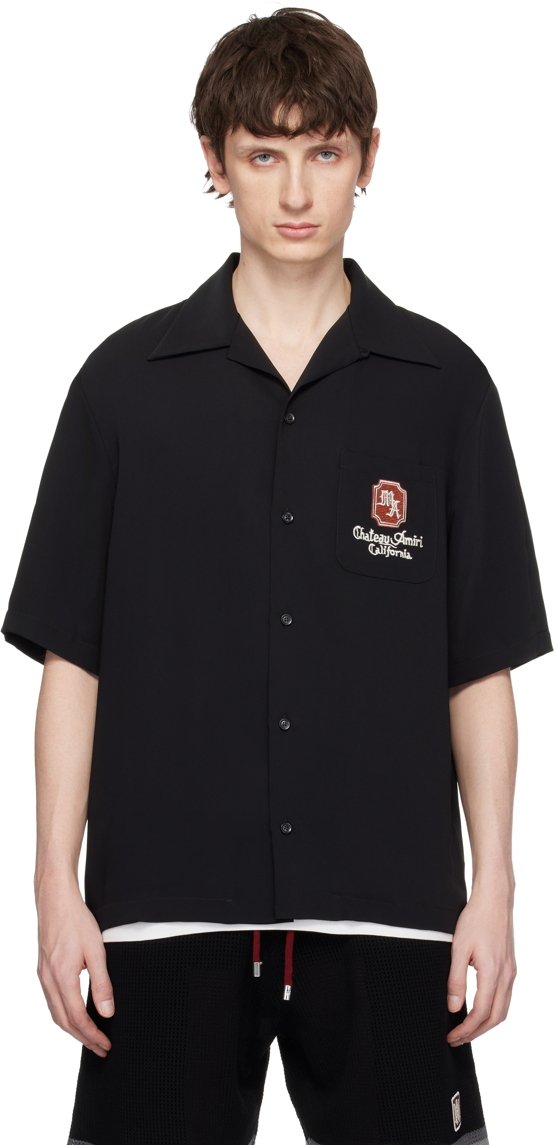 Black 'MA Chateau' Camp Shirt