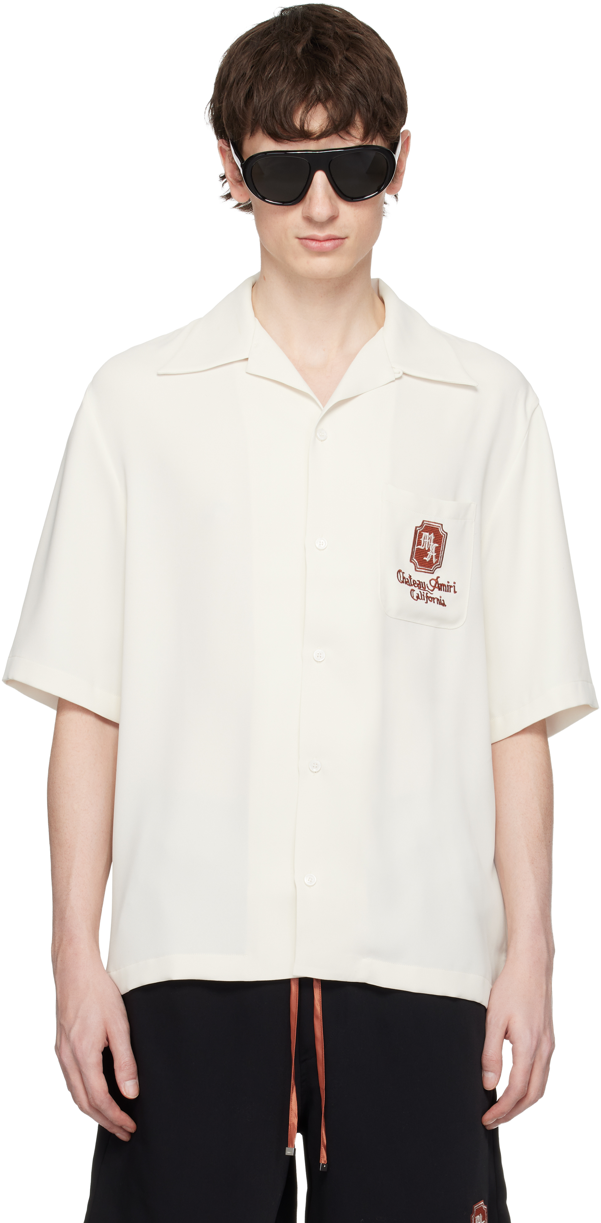 AMIRI Off-White 'MA Chateau' Camp Shirt