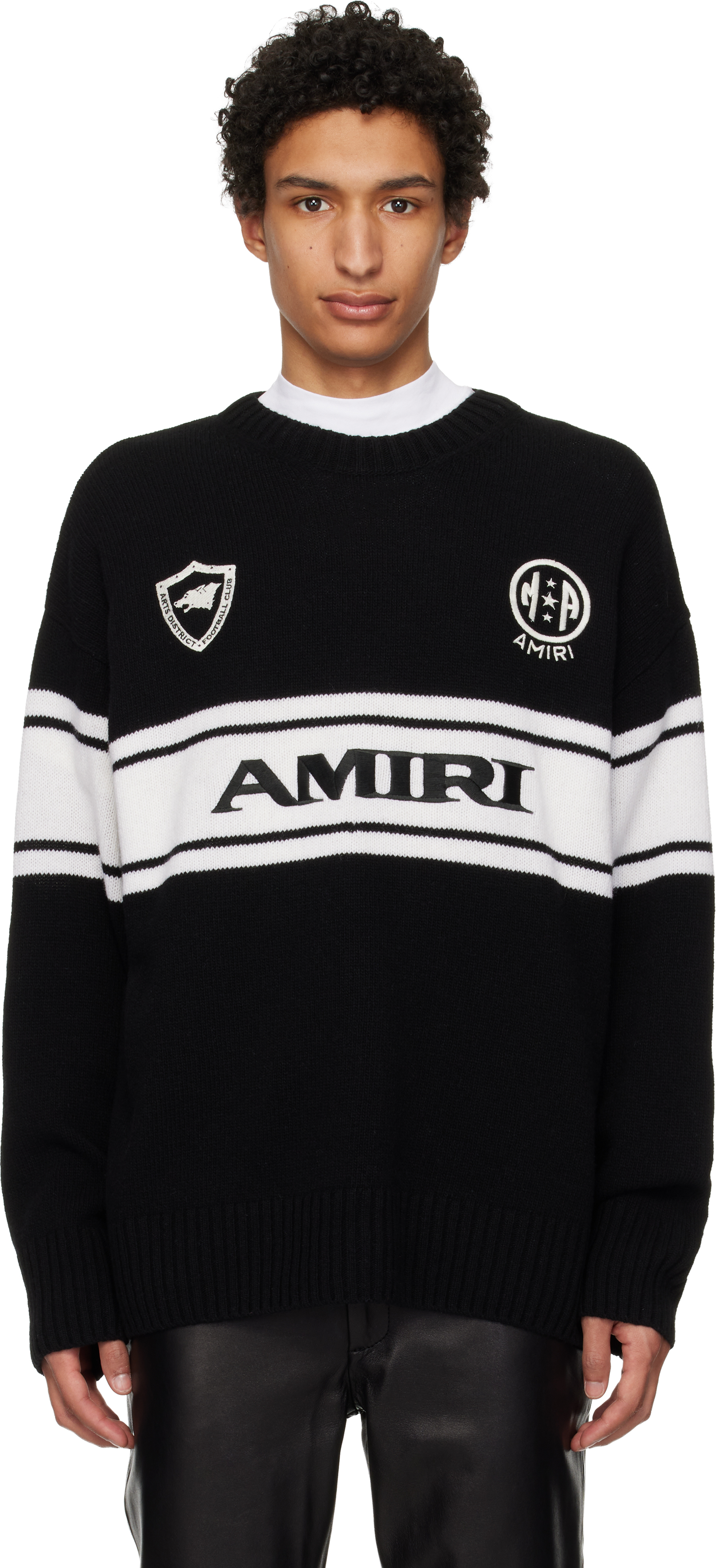 Amiri メンズ クルーネックセーター | SSENSE 日本