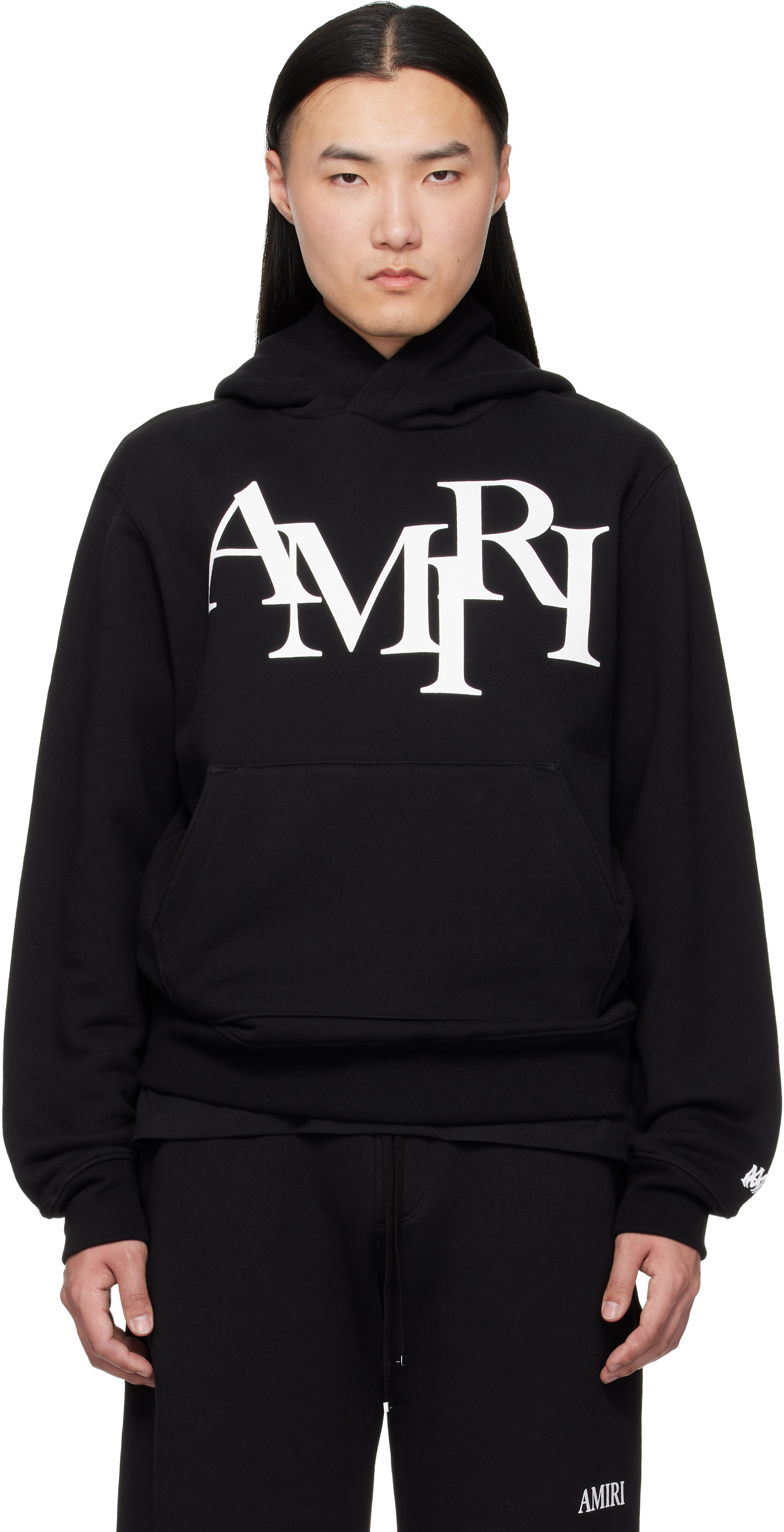 Black 'AMIRI Staggered' Hoodie