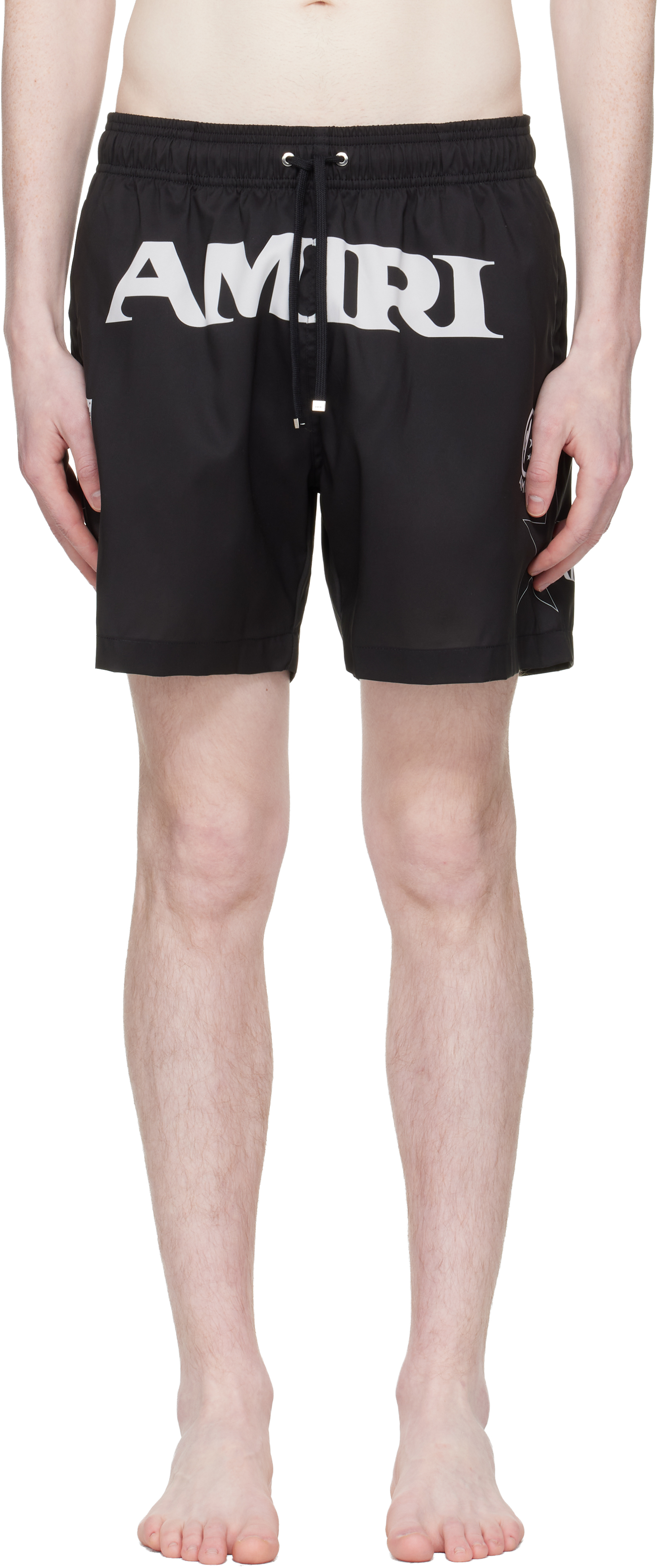 AMIRI: Black 'AMIRI Sport' Swim Shorts | SSENSE