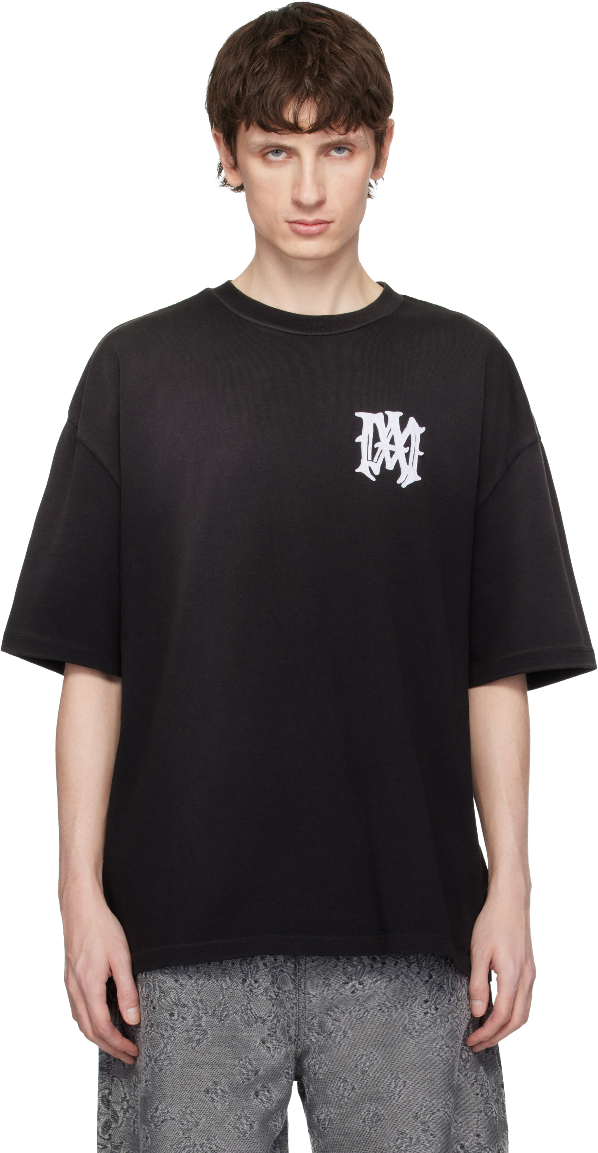 AMIRIのブラック 'AMIRI Hollywood' オーバーサイズ Tシャツがセール中