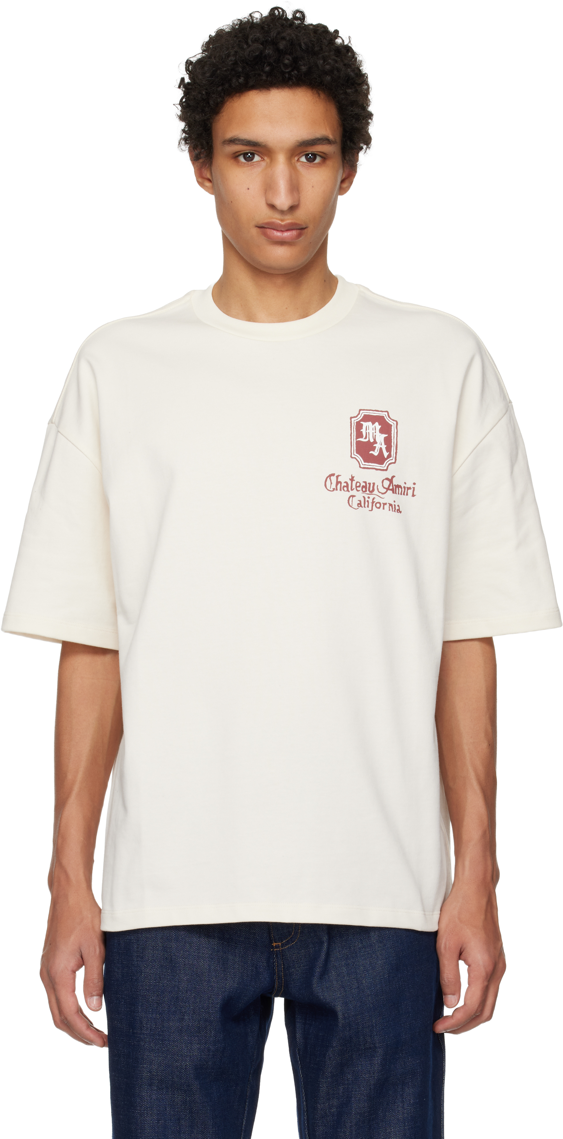 AMIRIのオフホワイト MA Chateau オーバーサイズ Tシャツがセール中