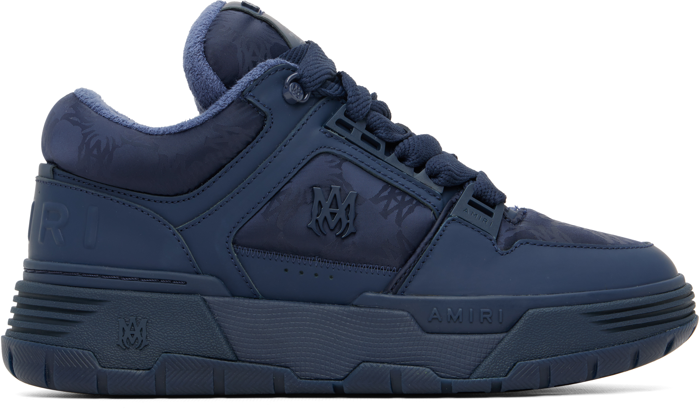 Navy MA Quad Nylon MA-1 Sneakers by AMIRI on Sale