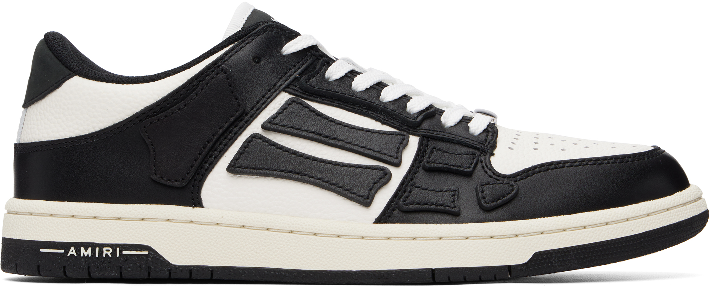 Black & White Skel Top Low Sneakers