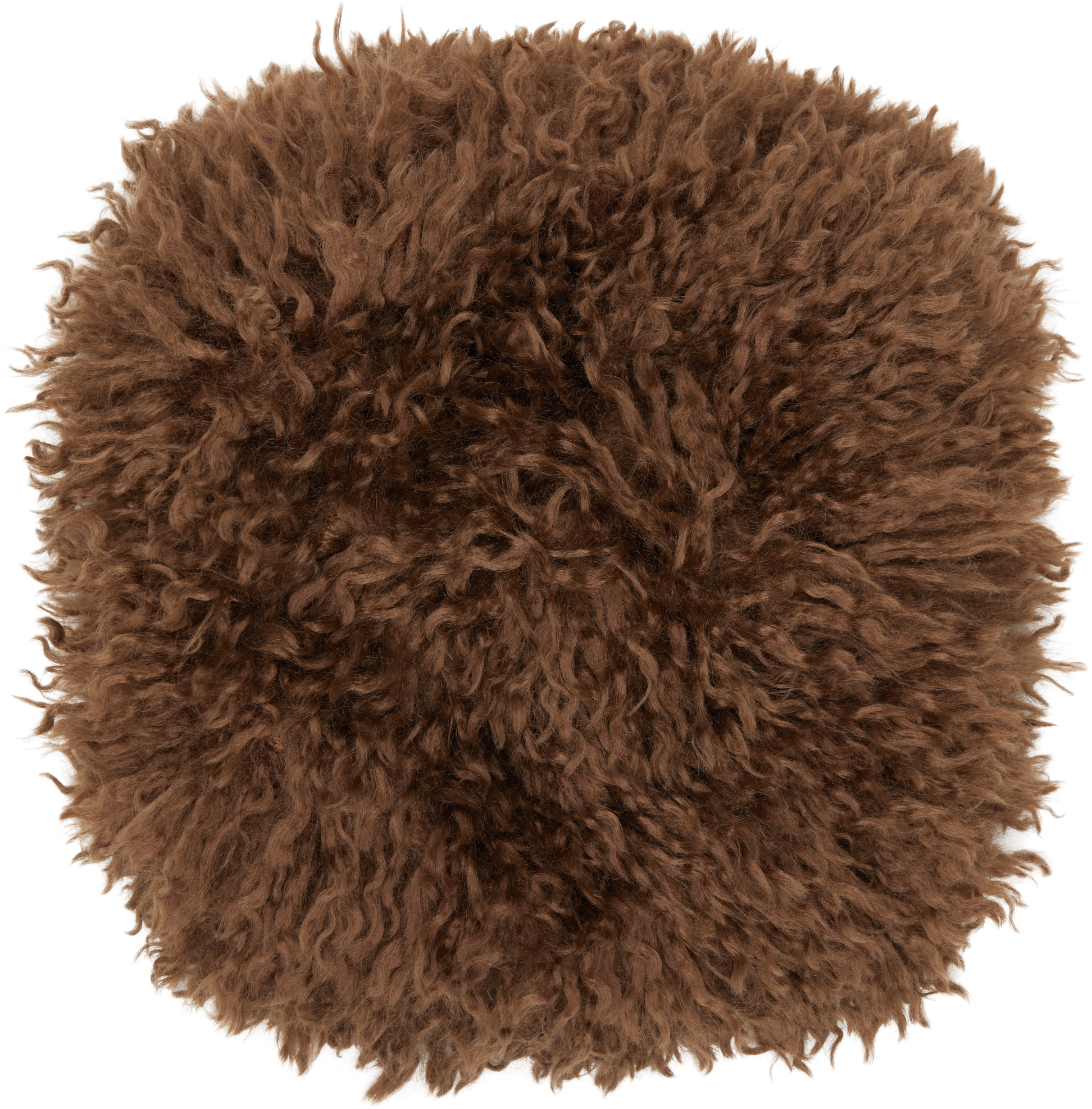 Anna Sui Ssense Exclusive Brown Faux-fur Muff Hand Warmer In Brown