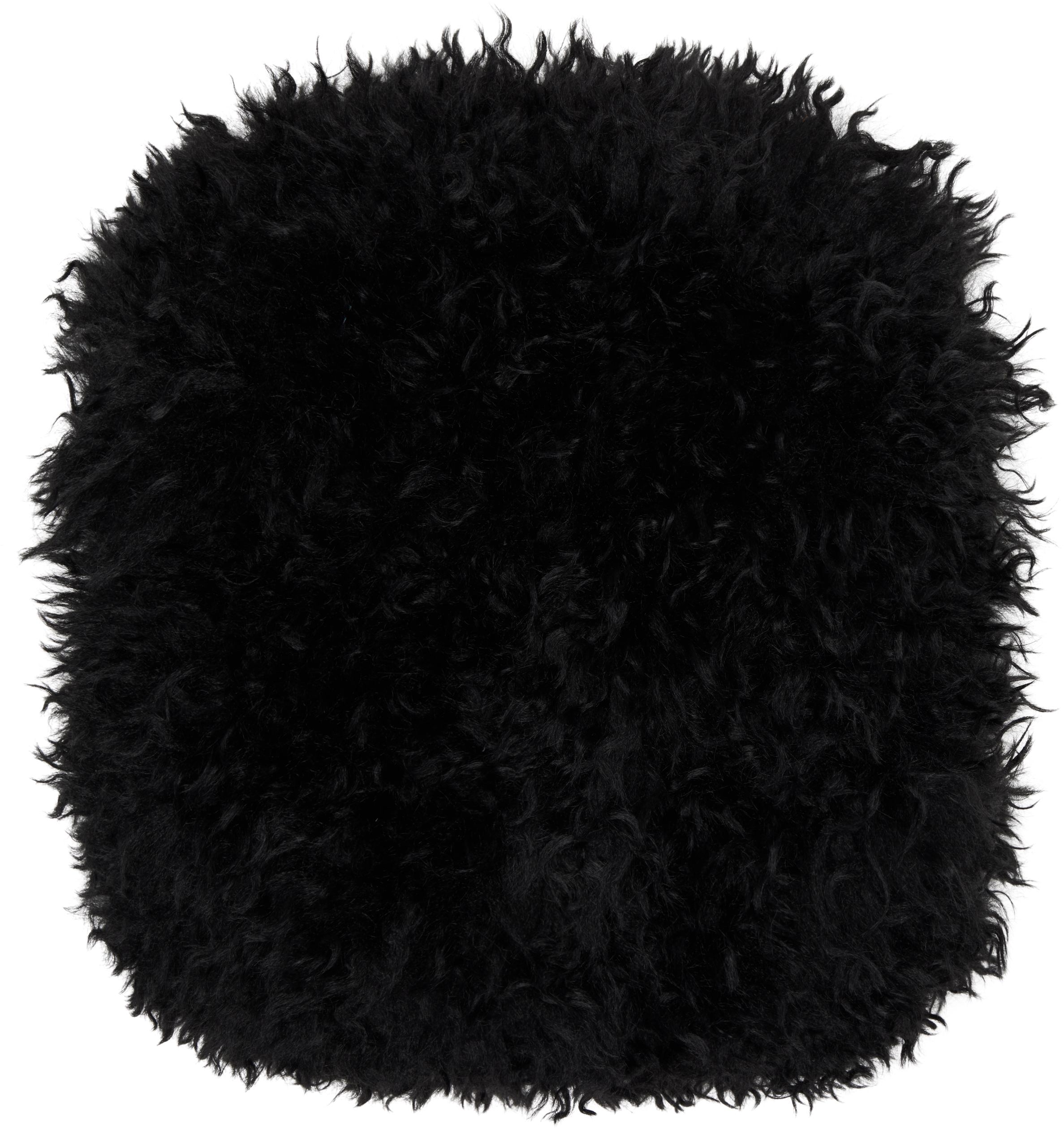 Anna Sui Ssense Exclusive Black Faux-fur Muff Hand Warmer In Black