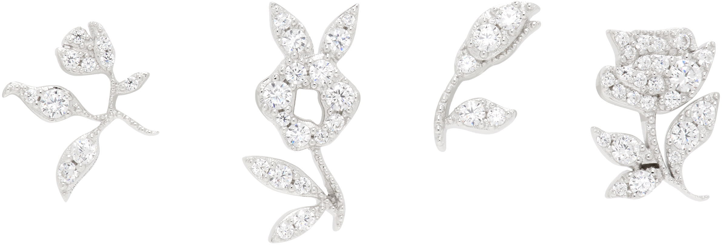 Shushu/TongのYVMINエディション Zircon Floral Gemstone ピアスセット