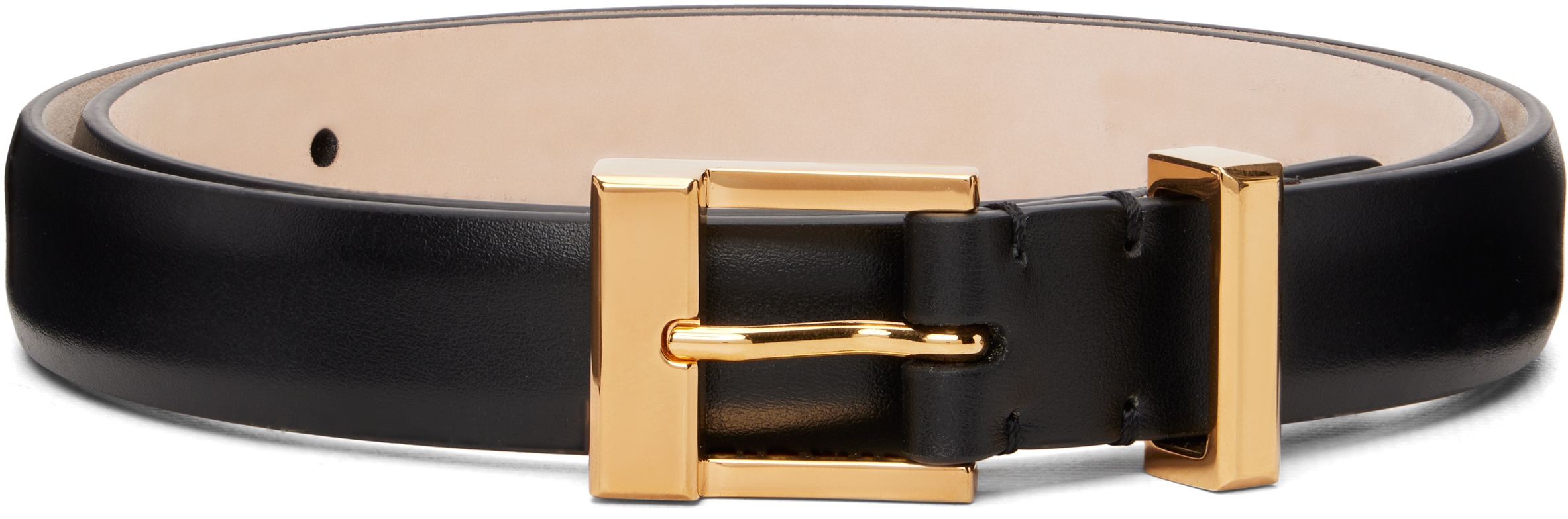 Ceinture Marithé François Girbaud Mixte - Noire En Cuir - Longueur 80 Cm - Neuve Avec Étiquette
