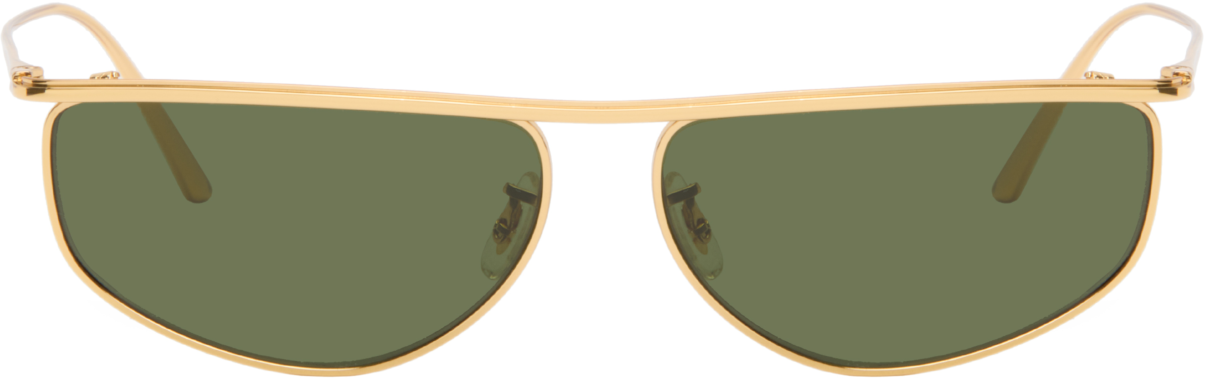 KHAITE: Gold Oliver Peoples Edition 1986C Sunglasses | SSENSE display picture 2