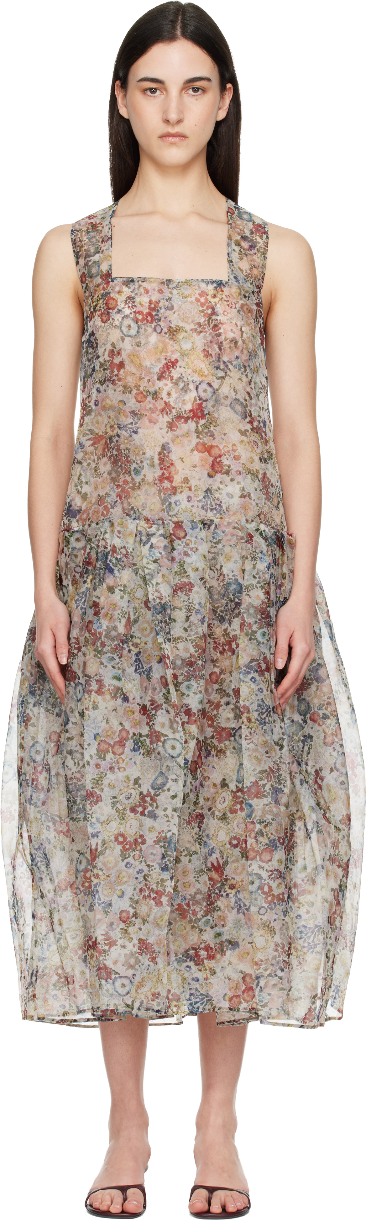 KHAITE: Multicolor Amello Maxi Dress | SSENSE