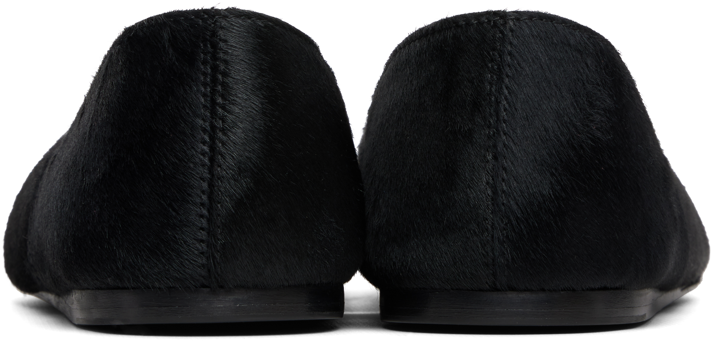 Khaite Black Jane Ballerina Flats In Black