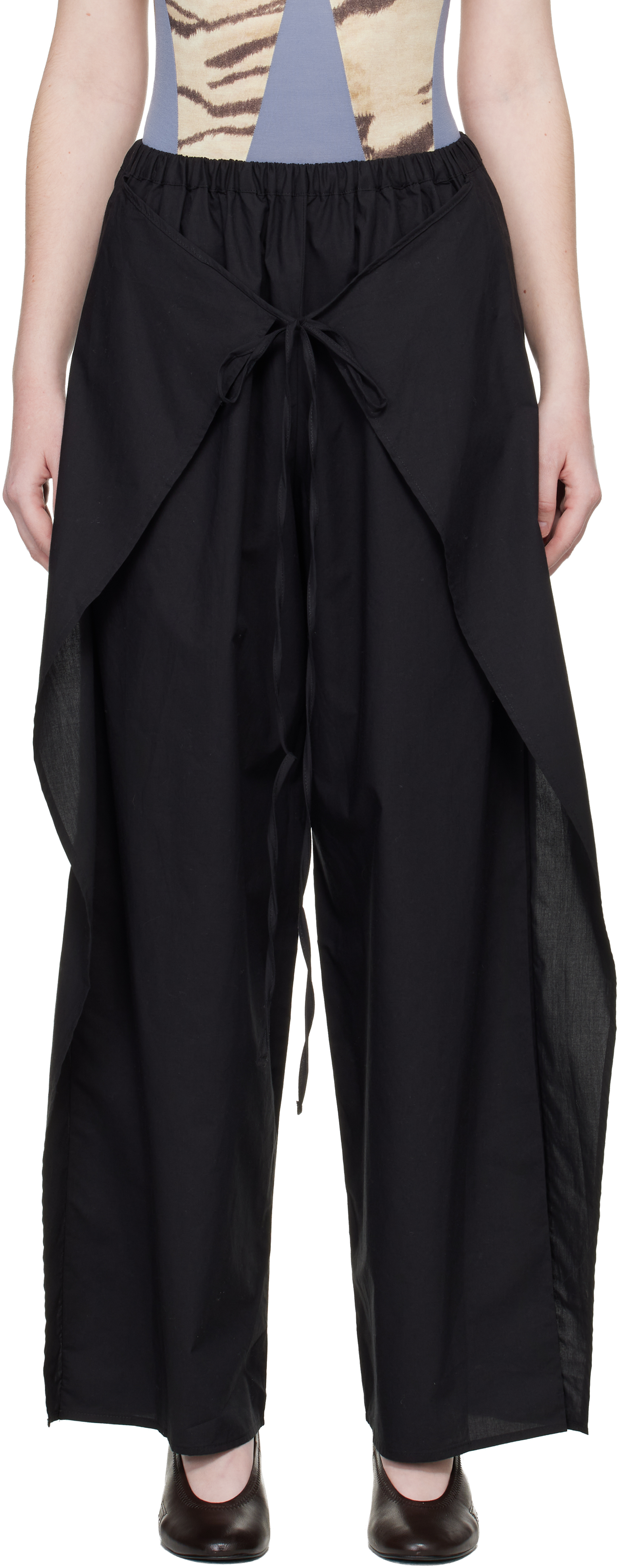 Baserange: Black Decti Lounge Pants | SSENSE