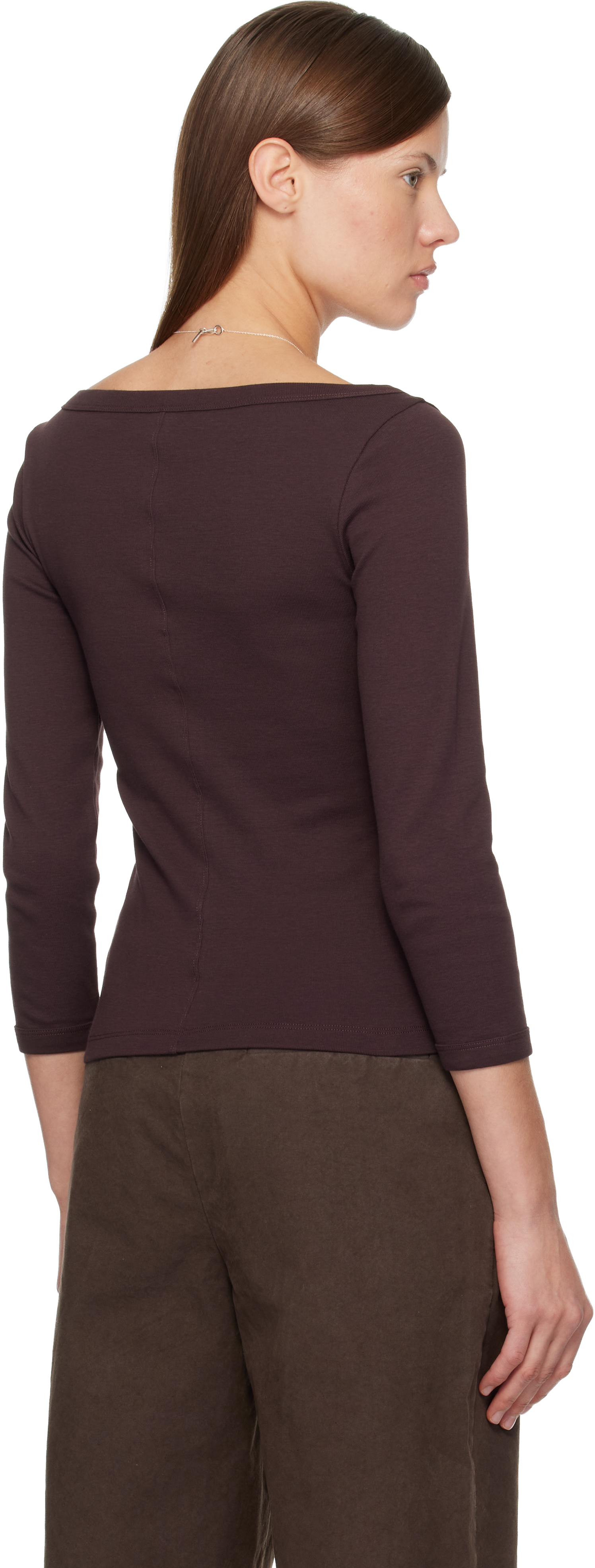 Flore Flore Woman T-shirt Chocolate Brown Size Xs Organic Cotton In Brown