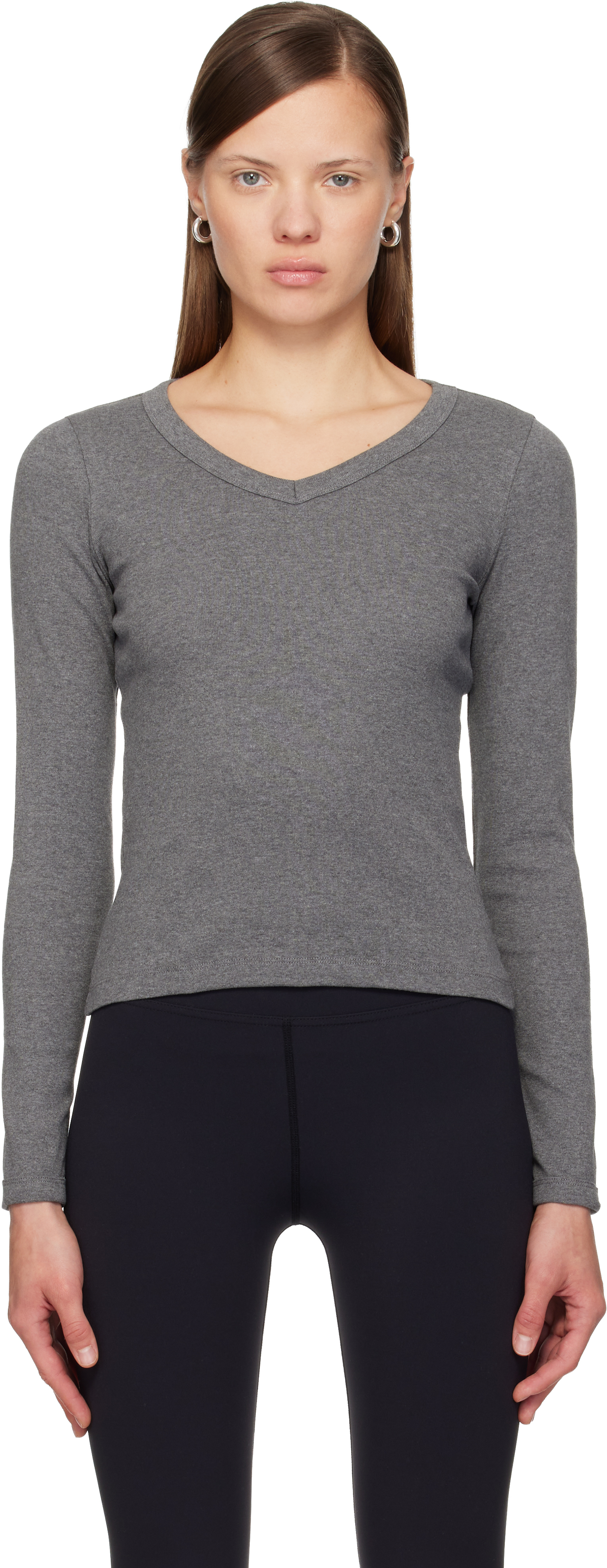 Flore Flore Gray Jill Longsleeve T-shirt In Gray