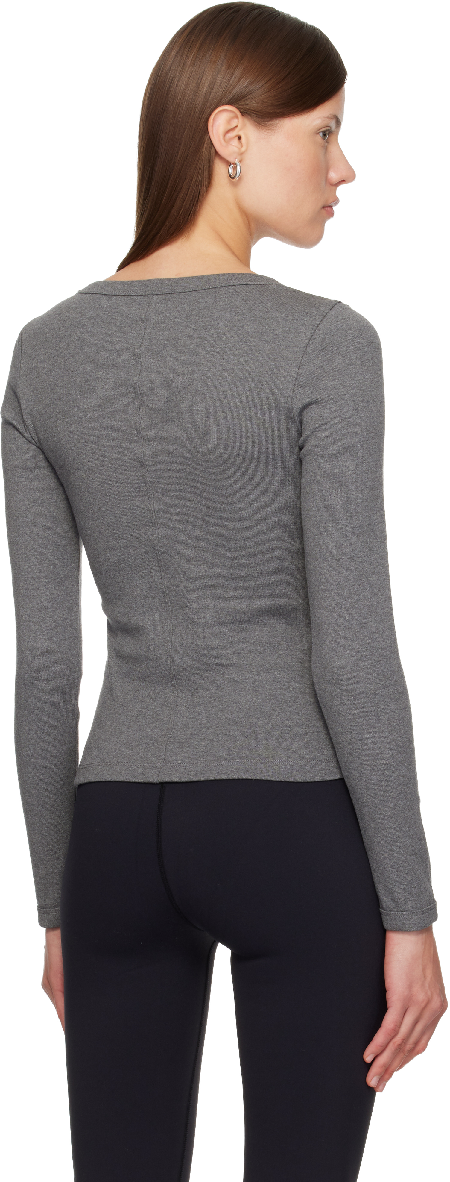 Flore Flore Gray Jill Longsleeve T-shirt In Gray
