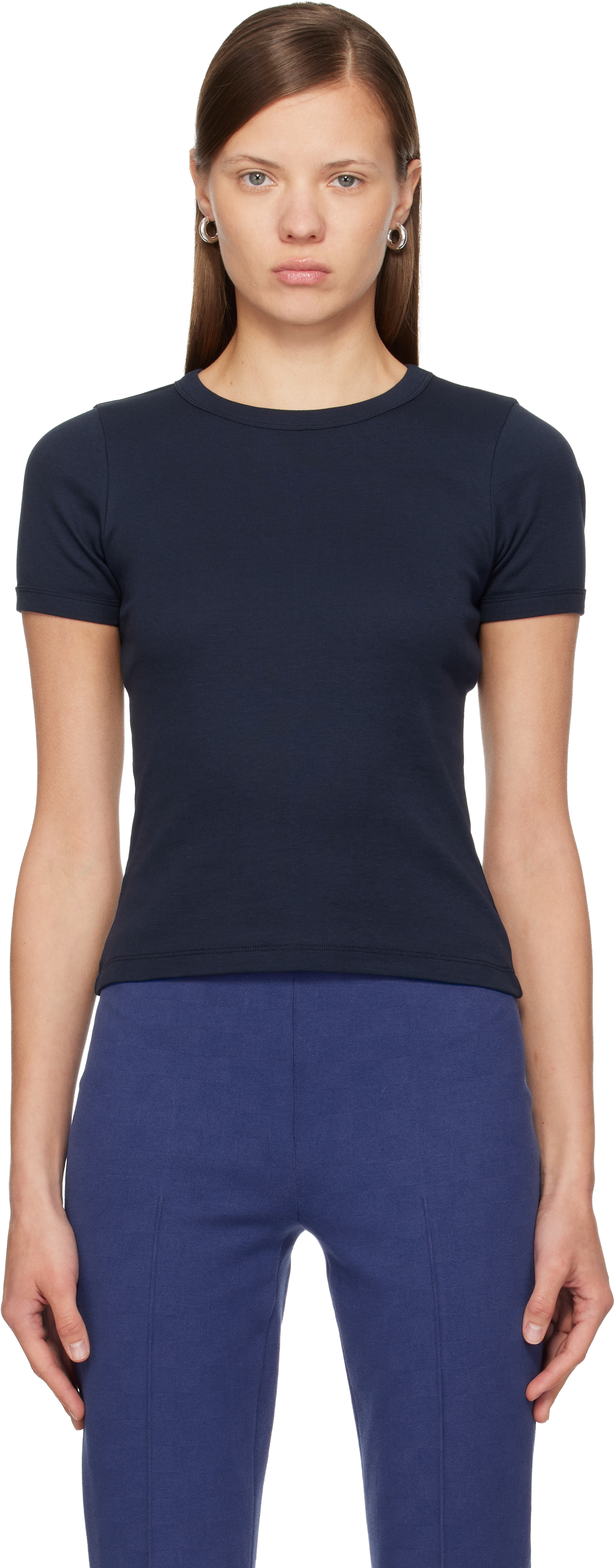 Flore Flore Navy Car T-shirt In Blue