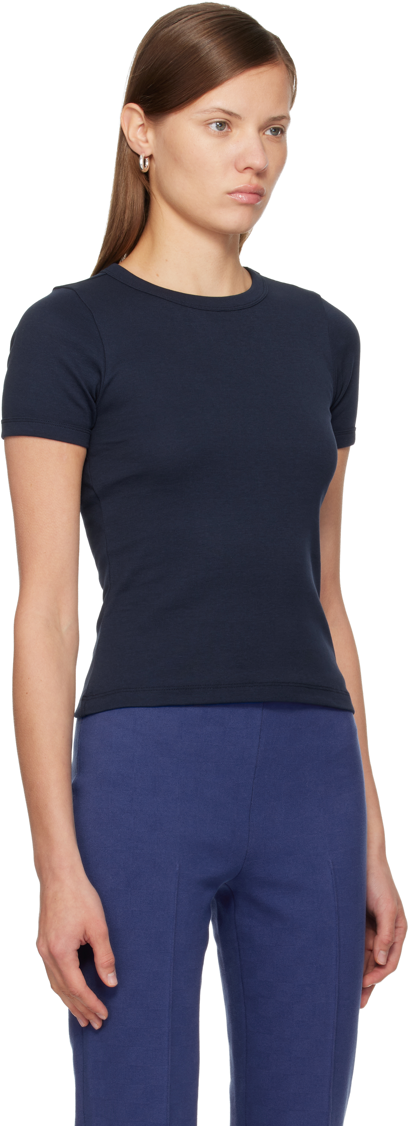 Flore Flore Navy Car T-shirt In Blue