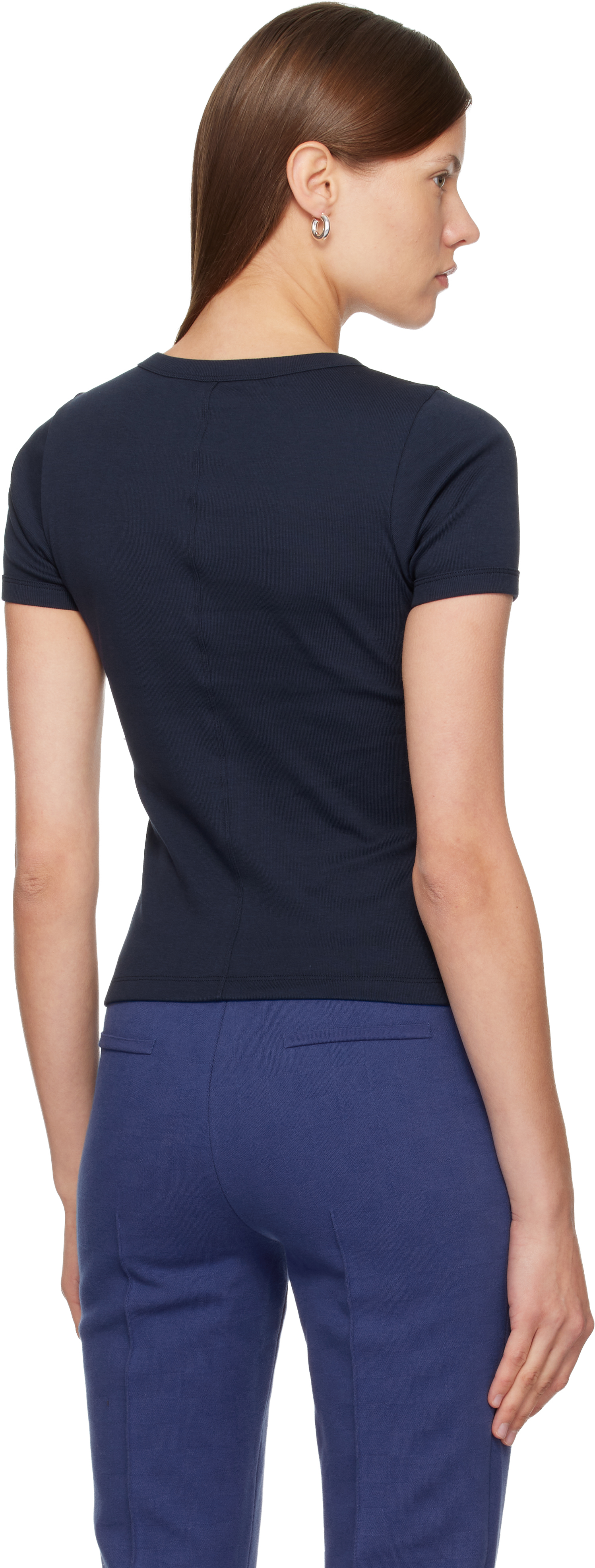 Flore Flore Navy Car T-shirt In Blue