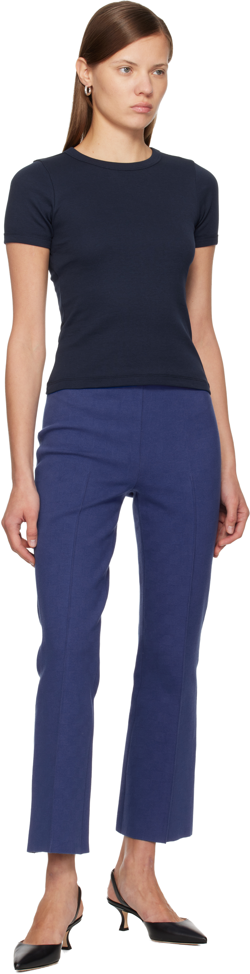 Flore Flore Navy Car T-shirt In Blue