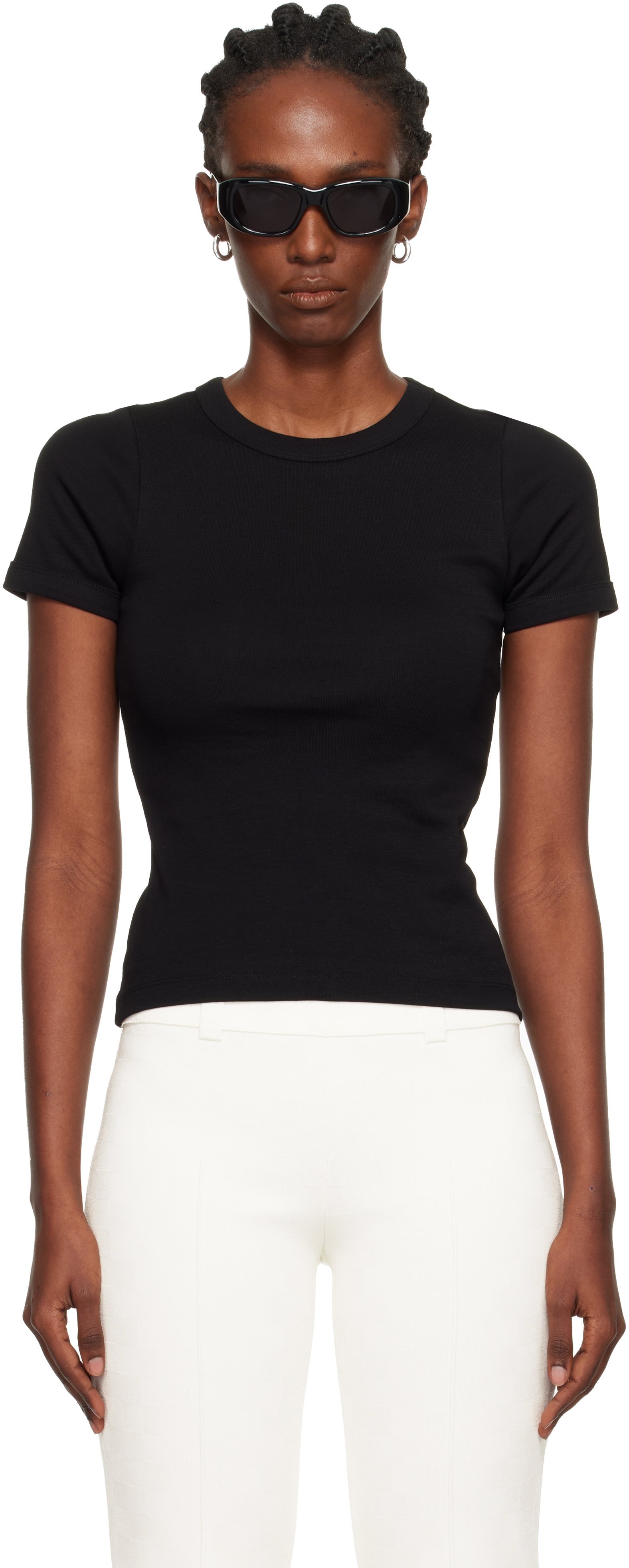 Flore Flore Black Car T-shirt In Black