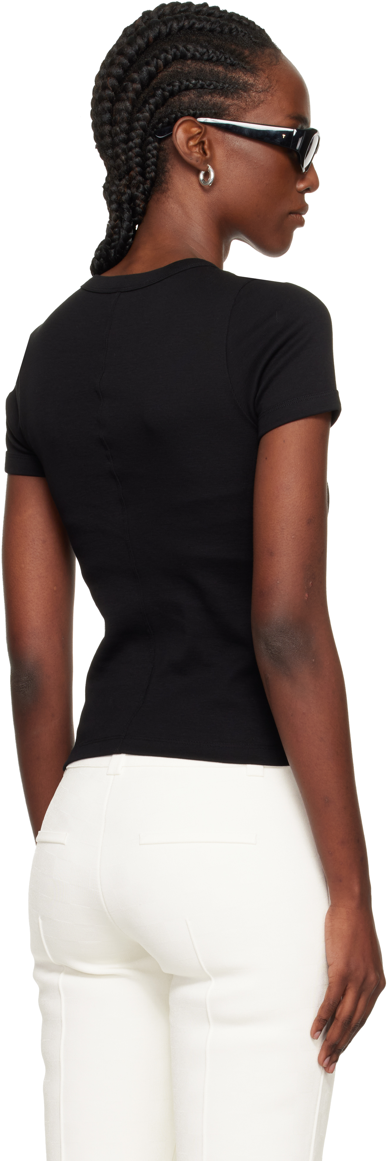 Flore Flore Black Car T-shirt In Black