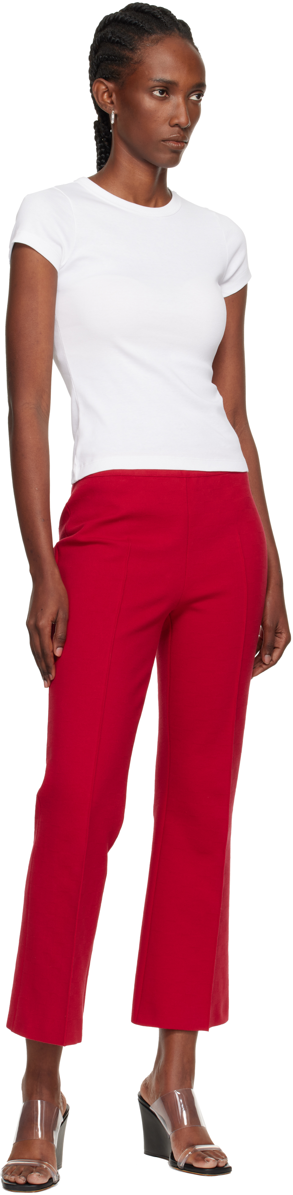 Flore Flore White Car Baby T-shirt In White