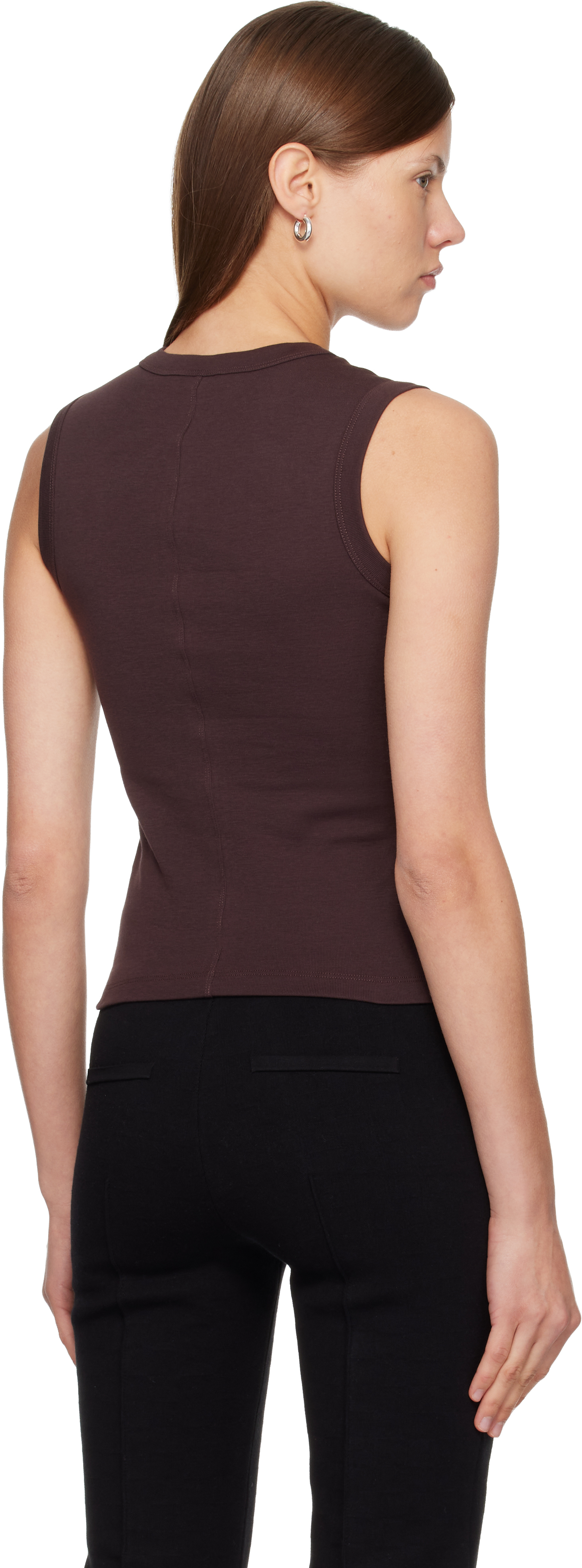 Flore Flore Esmee Cotton Tank In Burgundy