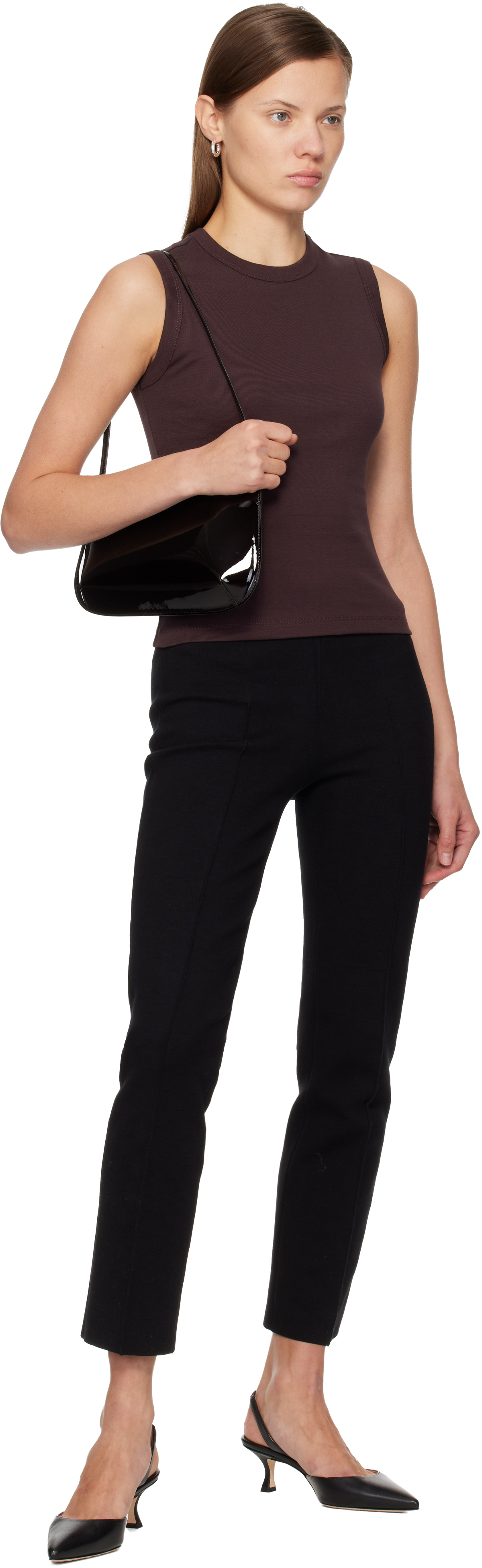 Flore Flore Esmee Cotton Tank In Burgundy