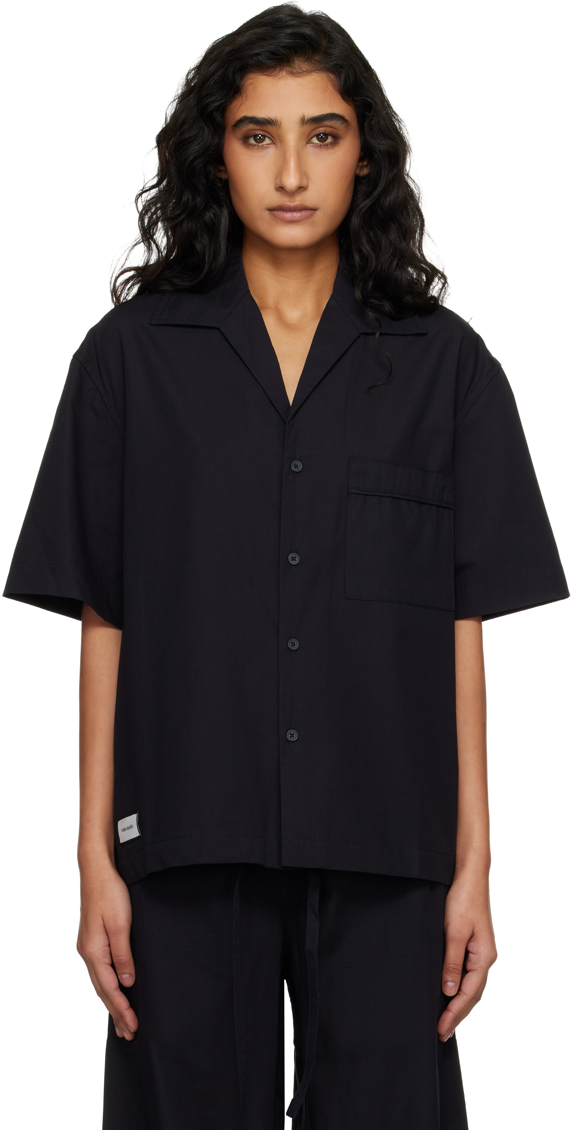 Entire Studios 01 Shirt XL 新品 タグ付 未使用 正規品 BLACK ブラック 黒 シャツ S/S Entire Studiosのブラック SS パジャマシャツがセール中