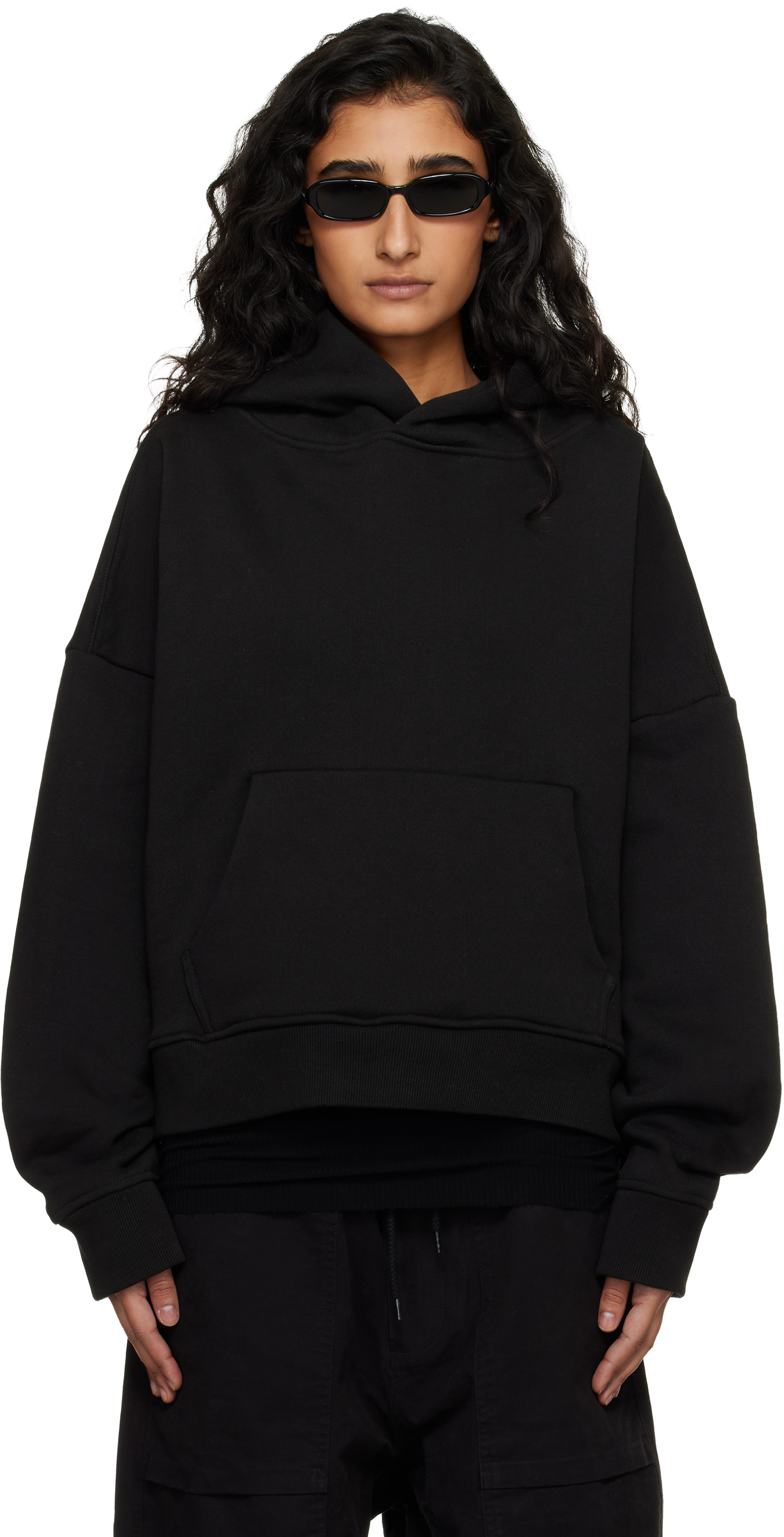 Black Heavy Hoodie by Entire Studios on Sale