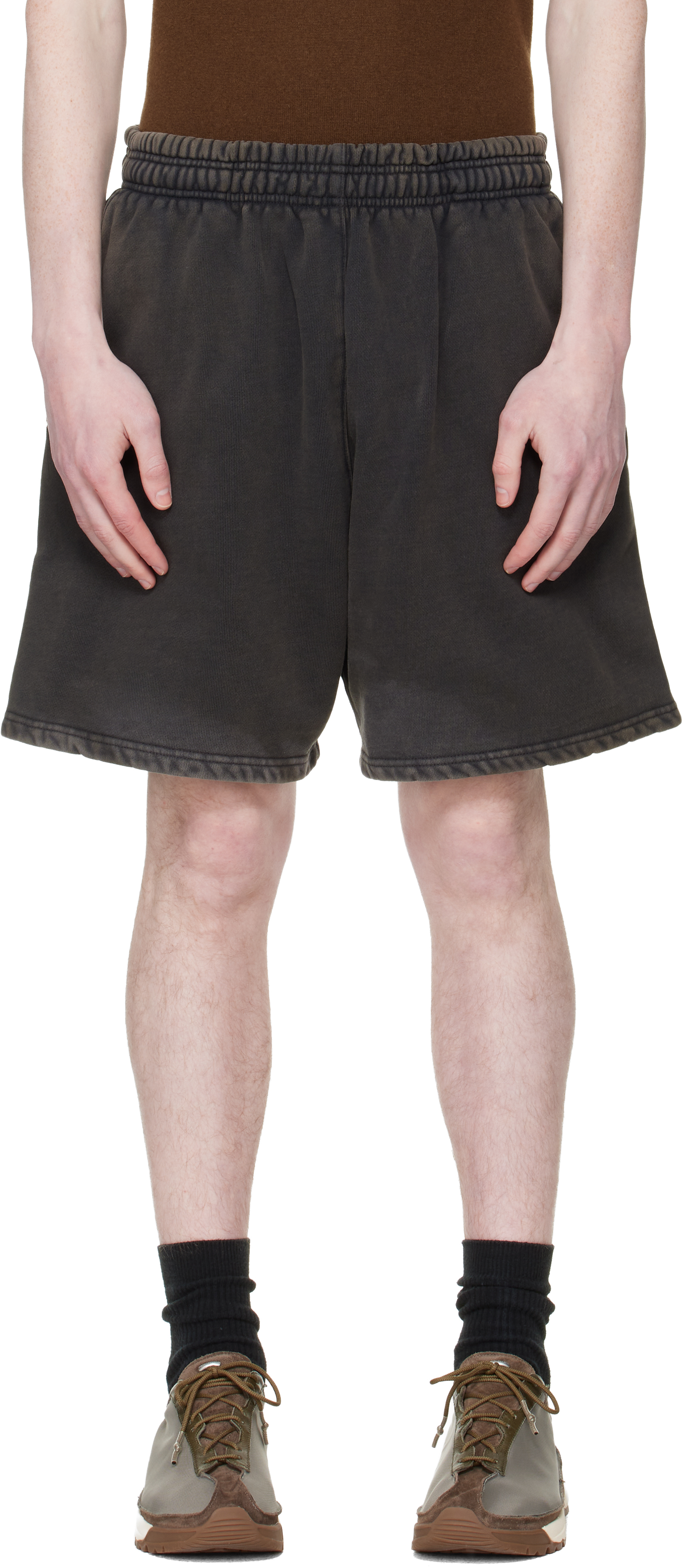 Entire Studios: ブラック Standard スウェットショートパンツ