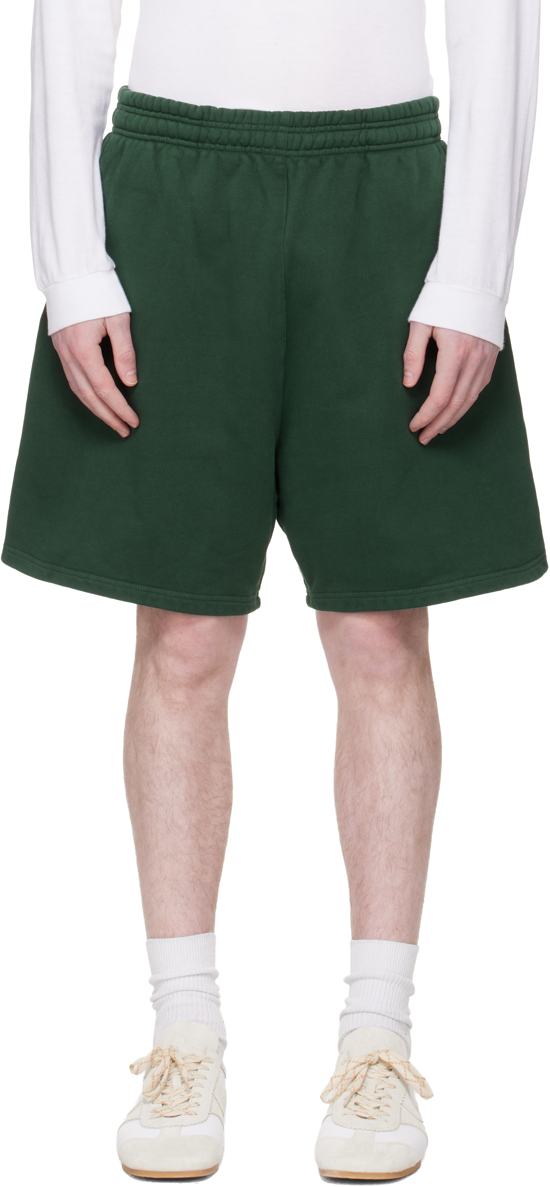 Entire Studios: グリーン Standard スウェットショートパンツ