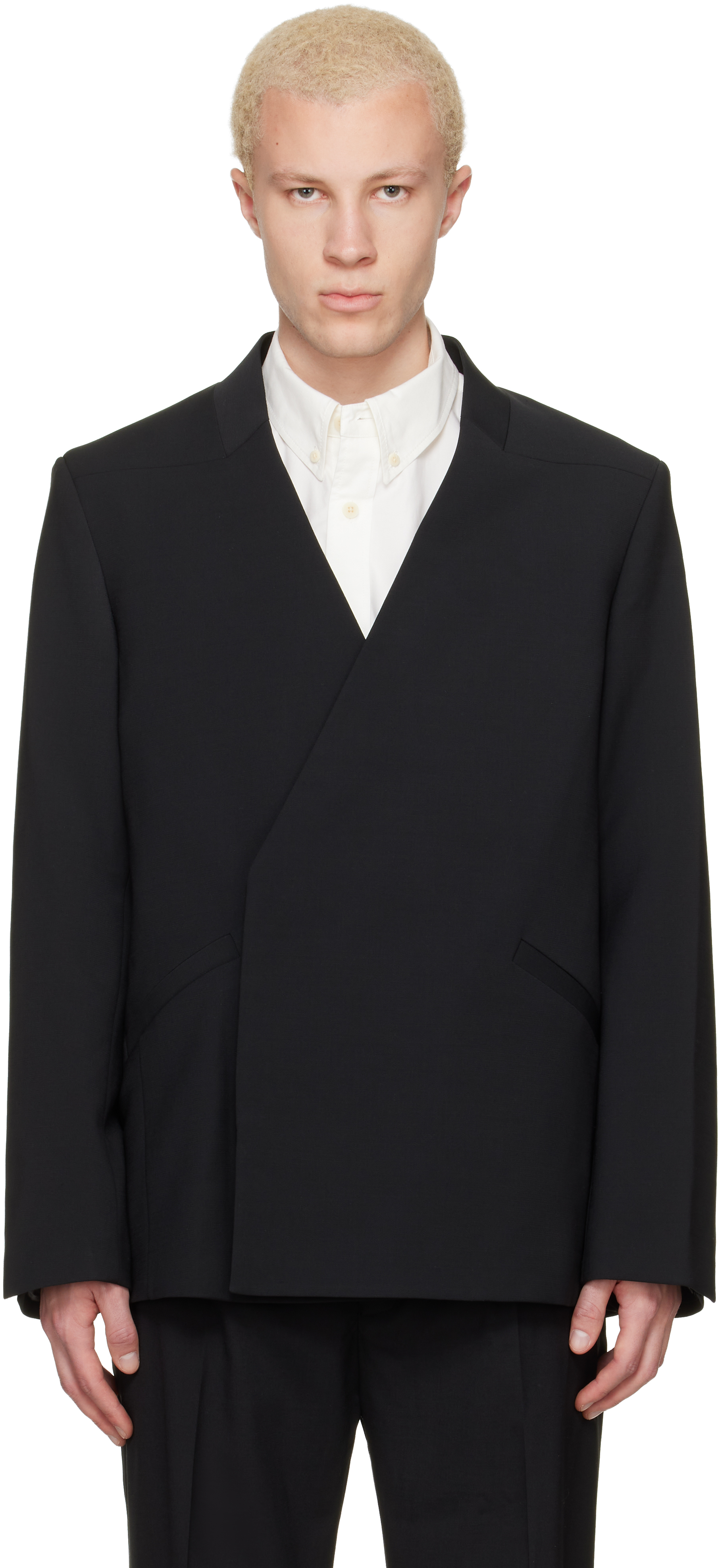 ENTIRE STUDIOS DOUBLE BREASTED BLAZER