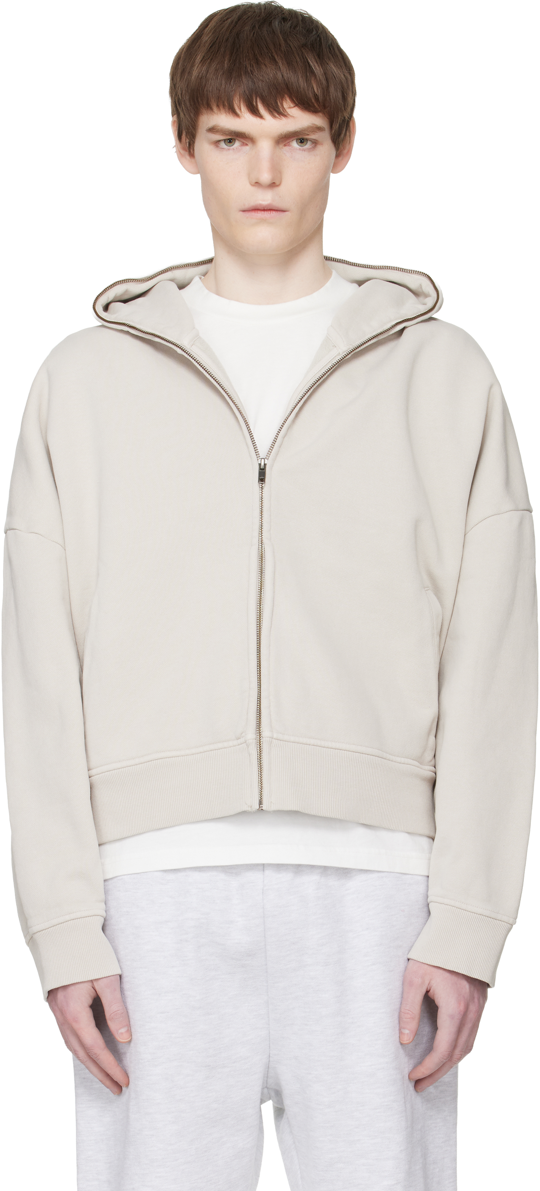 Off-White Eternal Zip Hoodie by Entire Studios on Sale