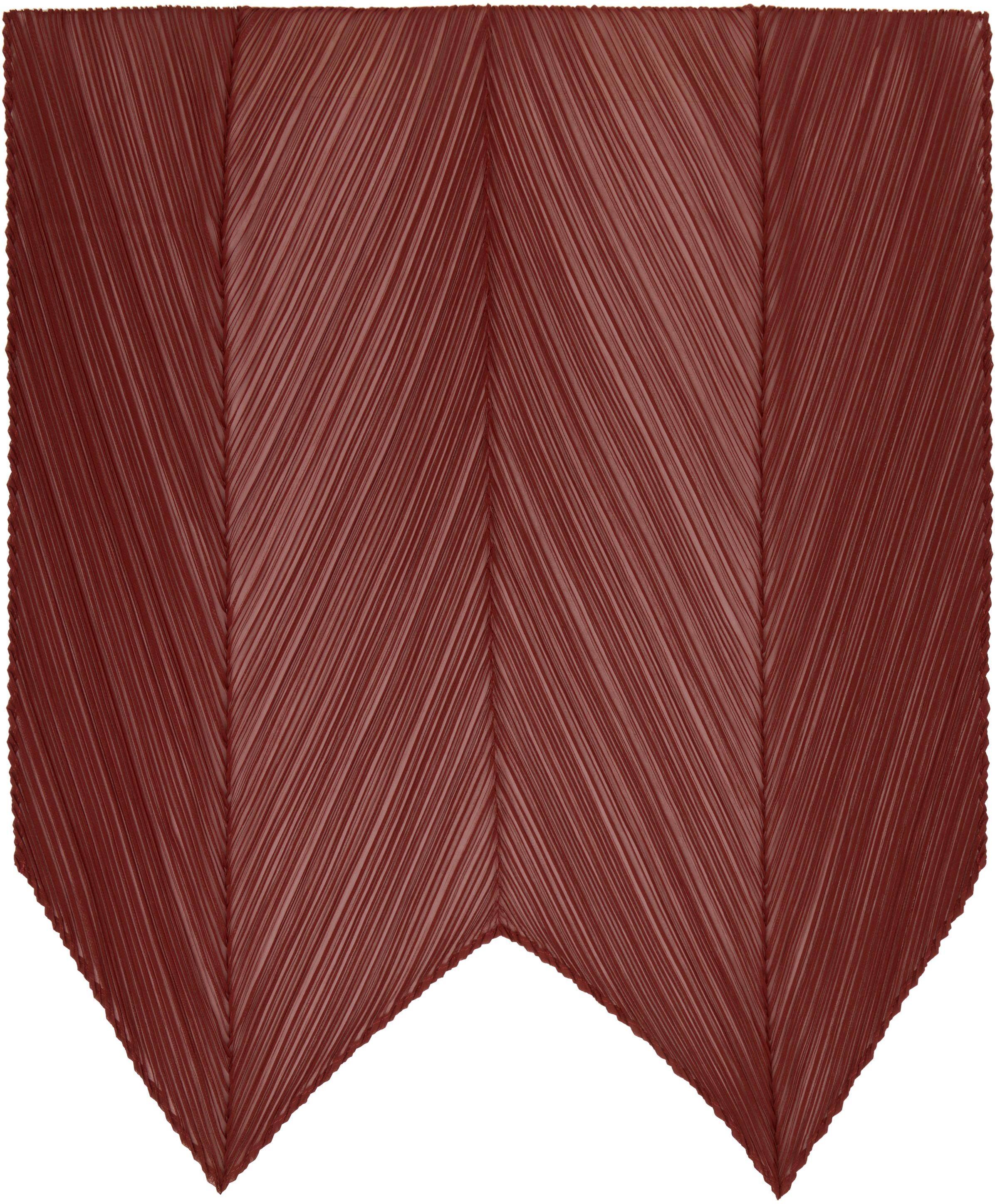 Burgundy Monthly Colors October Scarf by PLEATS PLEASE ISSEY