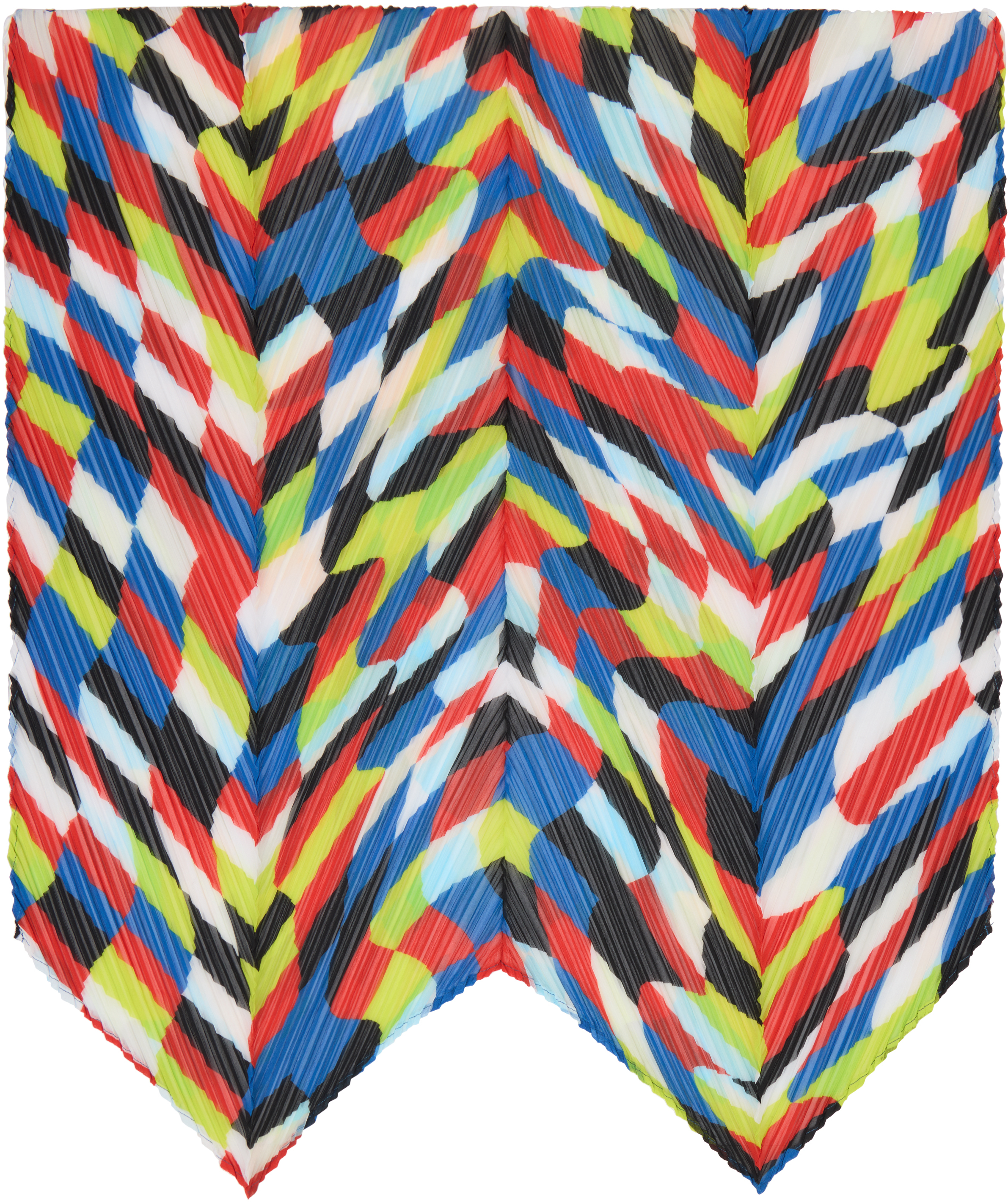 PLEATS PLEASE ISSEY MIYAKE: Multicolor Dancing Square Scarf | SSENSE