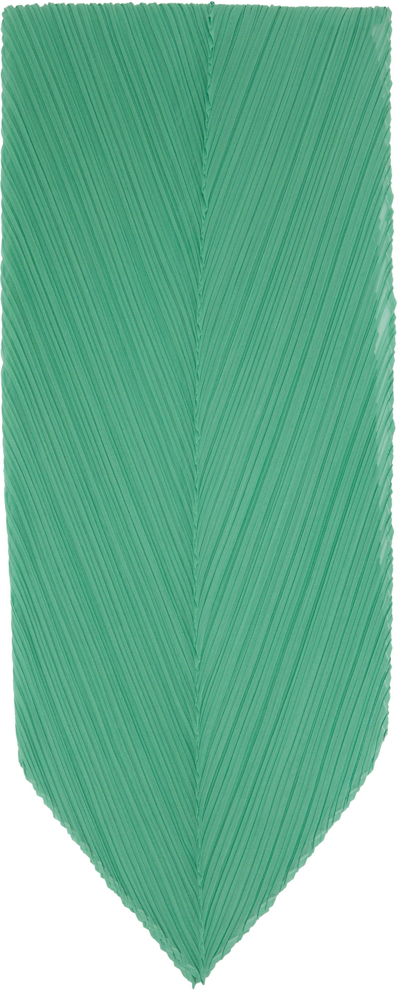 PLEATS PLEASE ISSEY MIYAKE: Green March Monthly Scarf | SSENSE