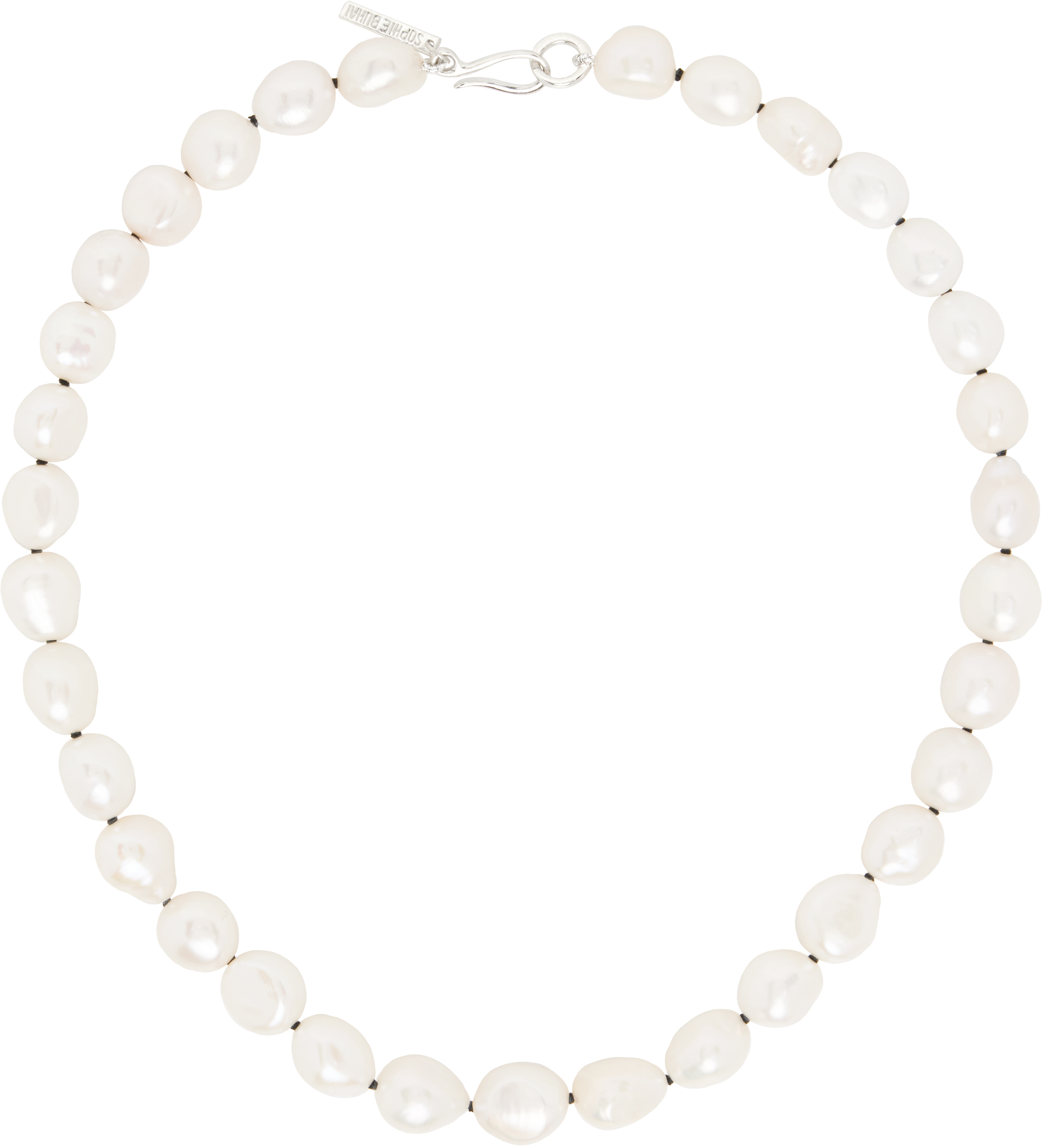 Sophie Buhai: Simple Baroque Pearl Collar Necklace | SSENSE