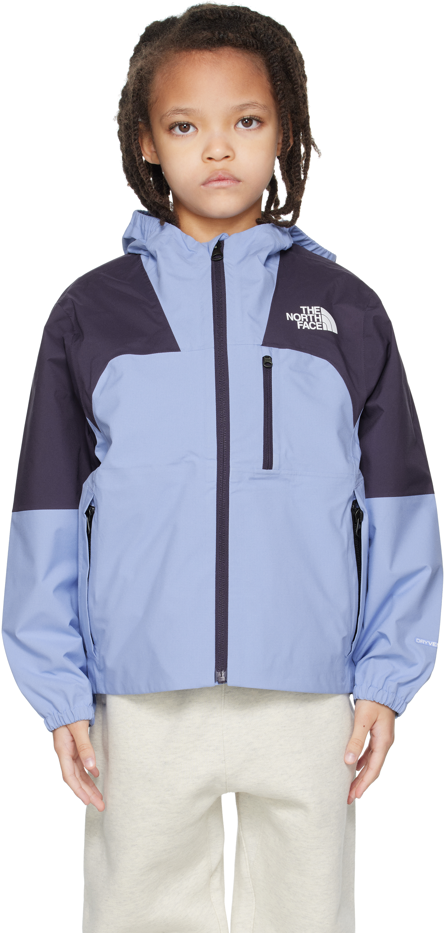 Big Kids Blue & Purple Hike Packable Shell Jacket by The North