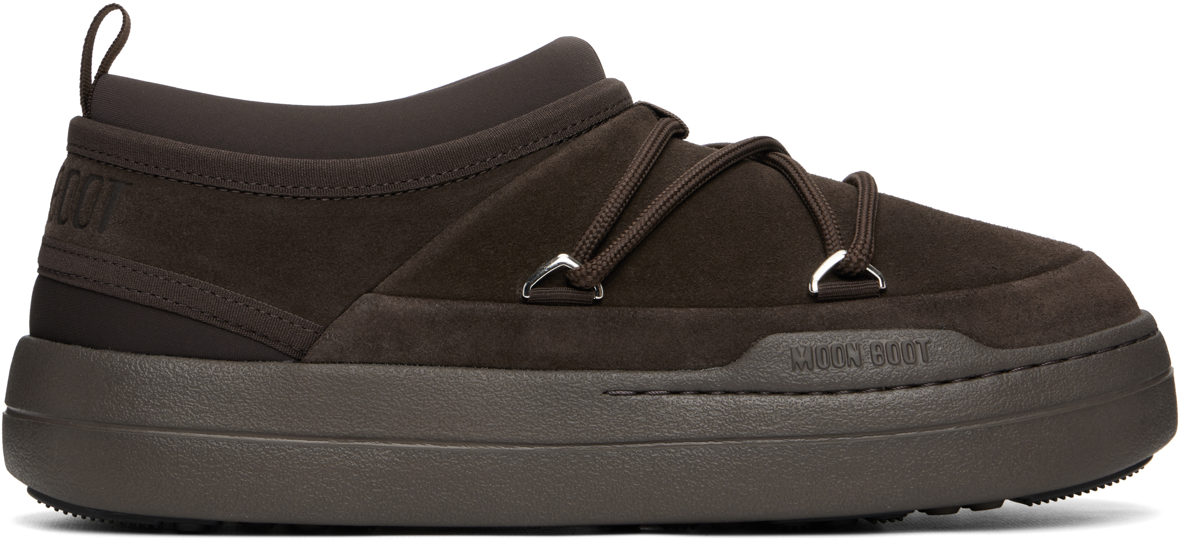 Moon Boot Brown Park Icon Suede Loafers