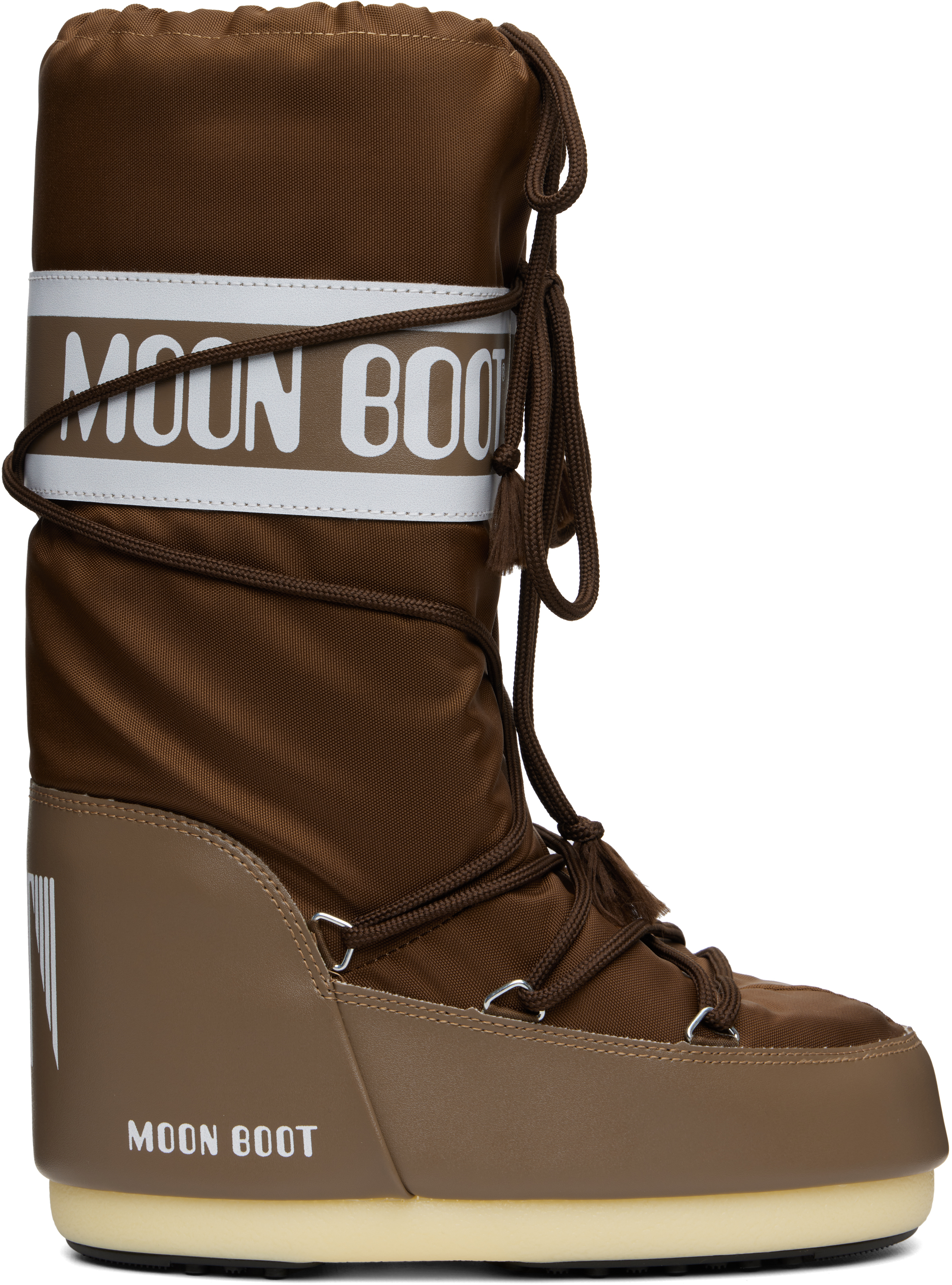 Moon Boot: ブラウン Icon ナイロン ブーツ | SSENSE 日本