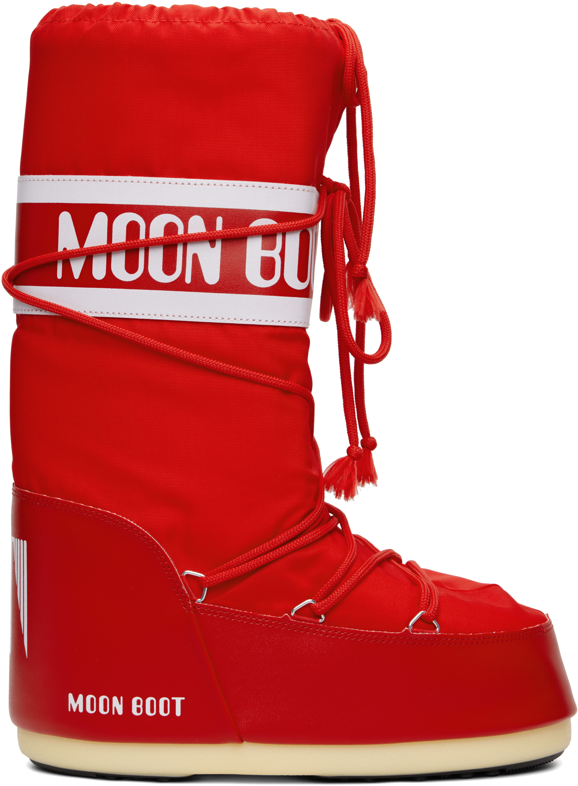 Moon Boot Red Icon Nylon Boots